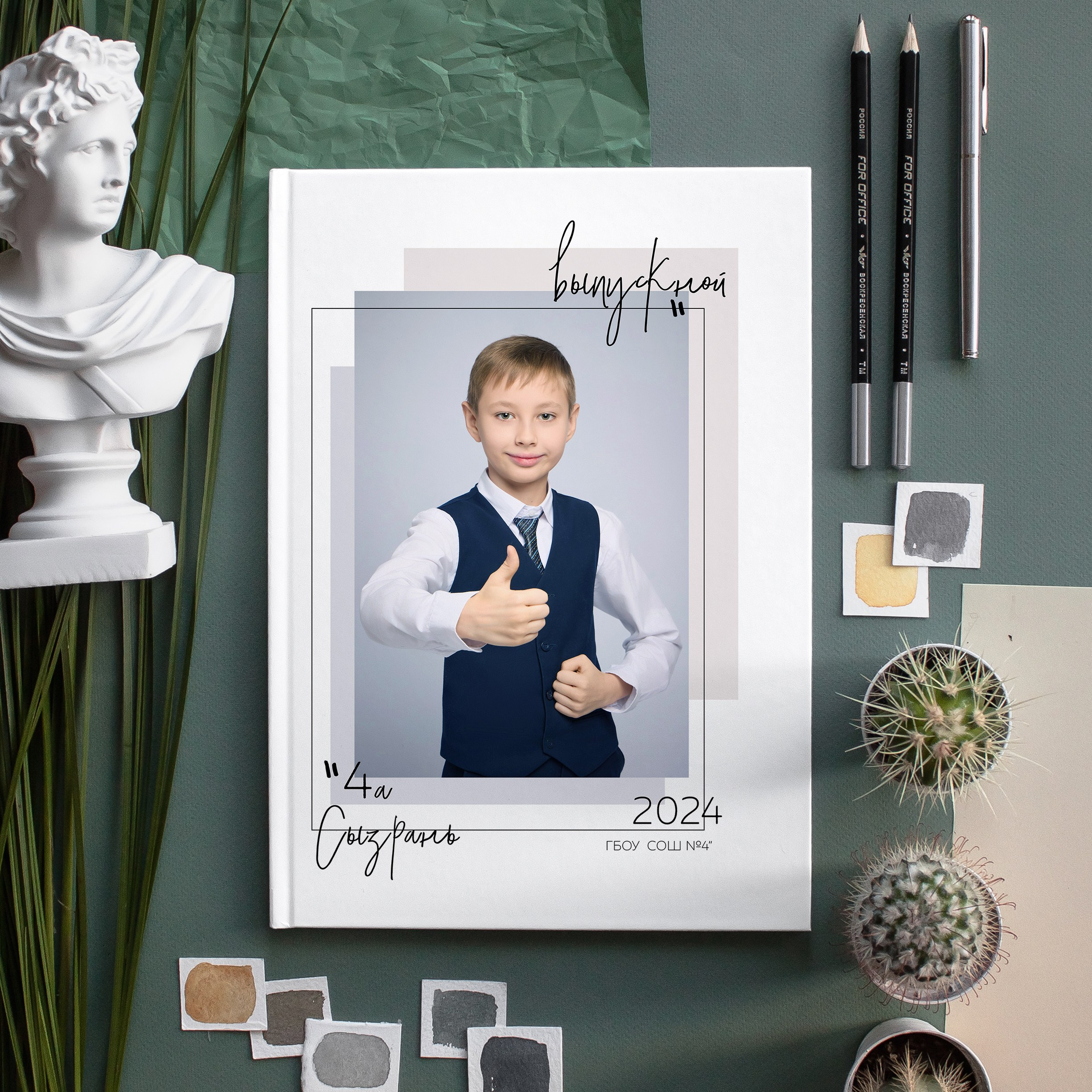 Минимальный фотоальбом для выпускников 4 класса. Школьный фотограф, выпускные альбомы