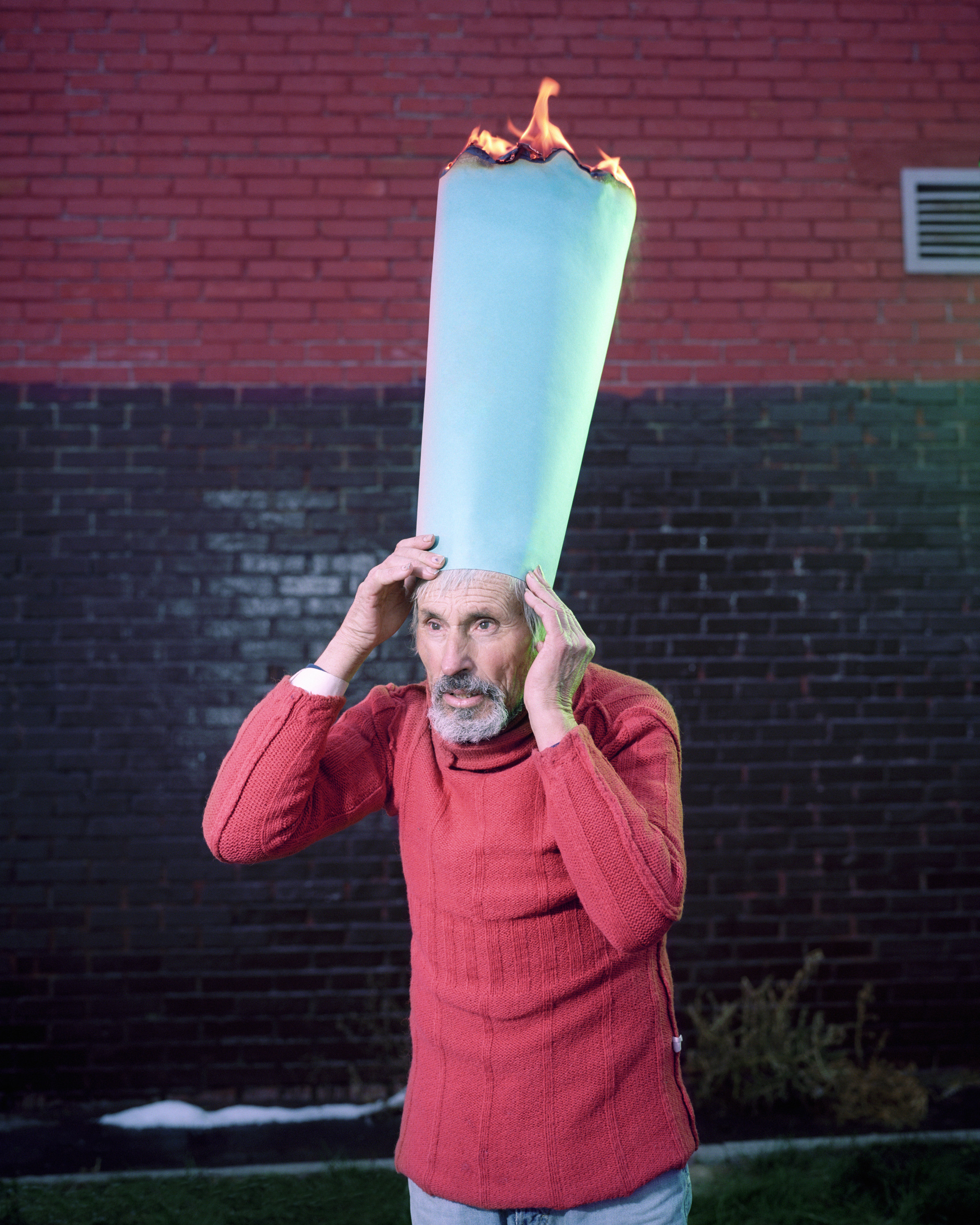 Boris (59). His flat was destroyed because of the gas explotion