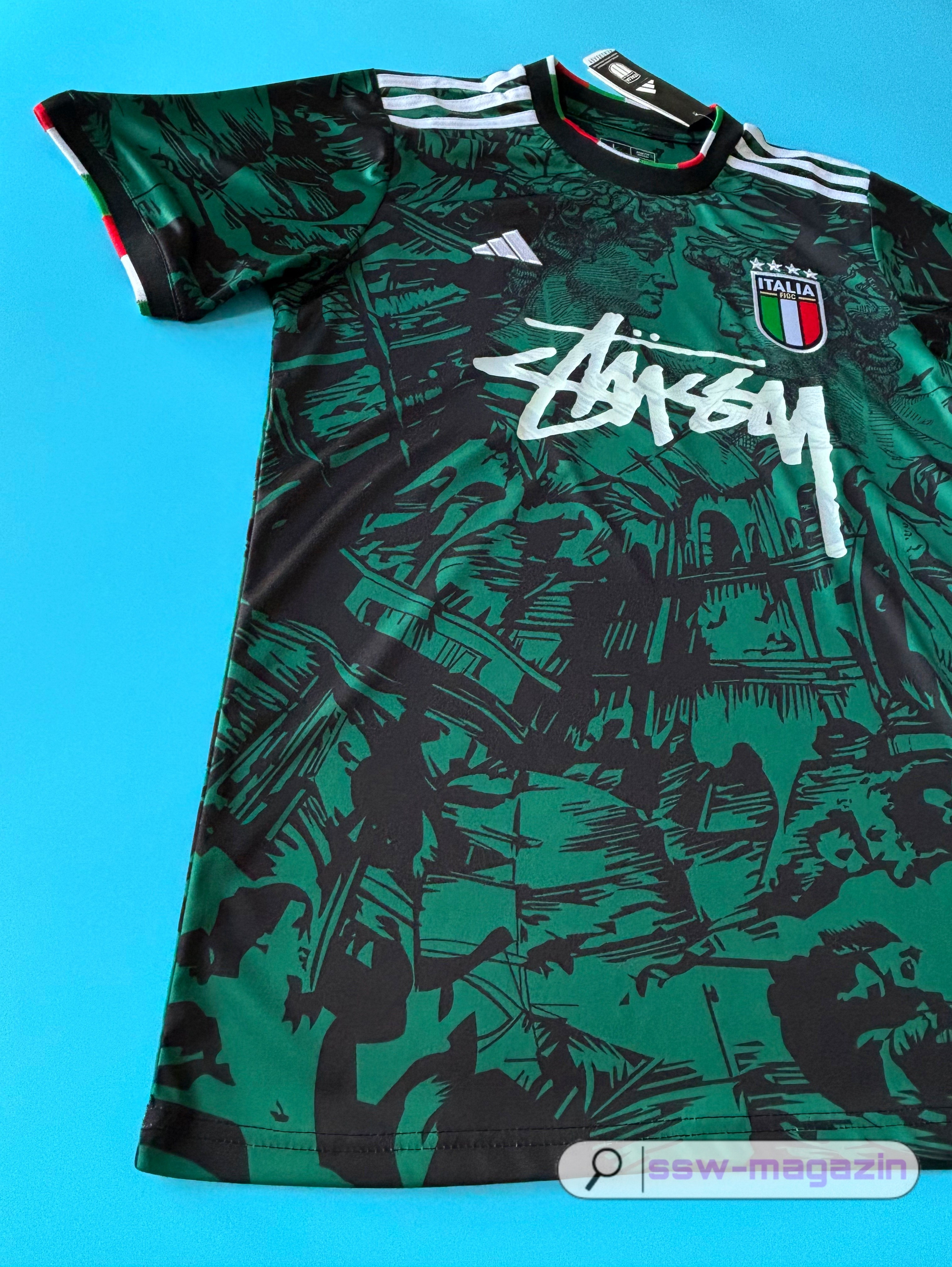 Футболка сборной Италии Stussy 2024-2025 купить. Футбольный магазин — ssw_magazin