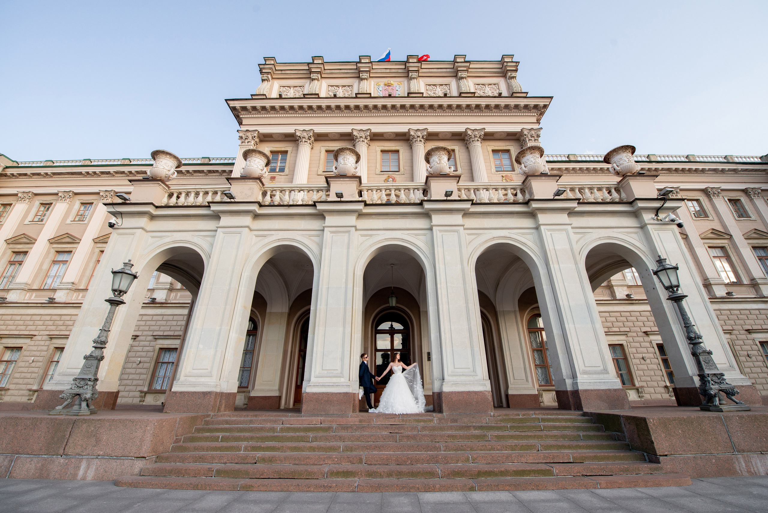 Зажигательная и динамичная свадебная фотосессия Анастасии и Максима. Портретный, семейный и свадебный фотограф в Санкт-Петербурге и в Пушкине Ширяев Денис