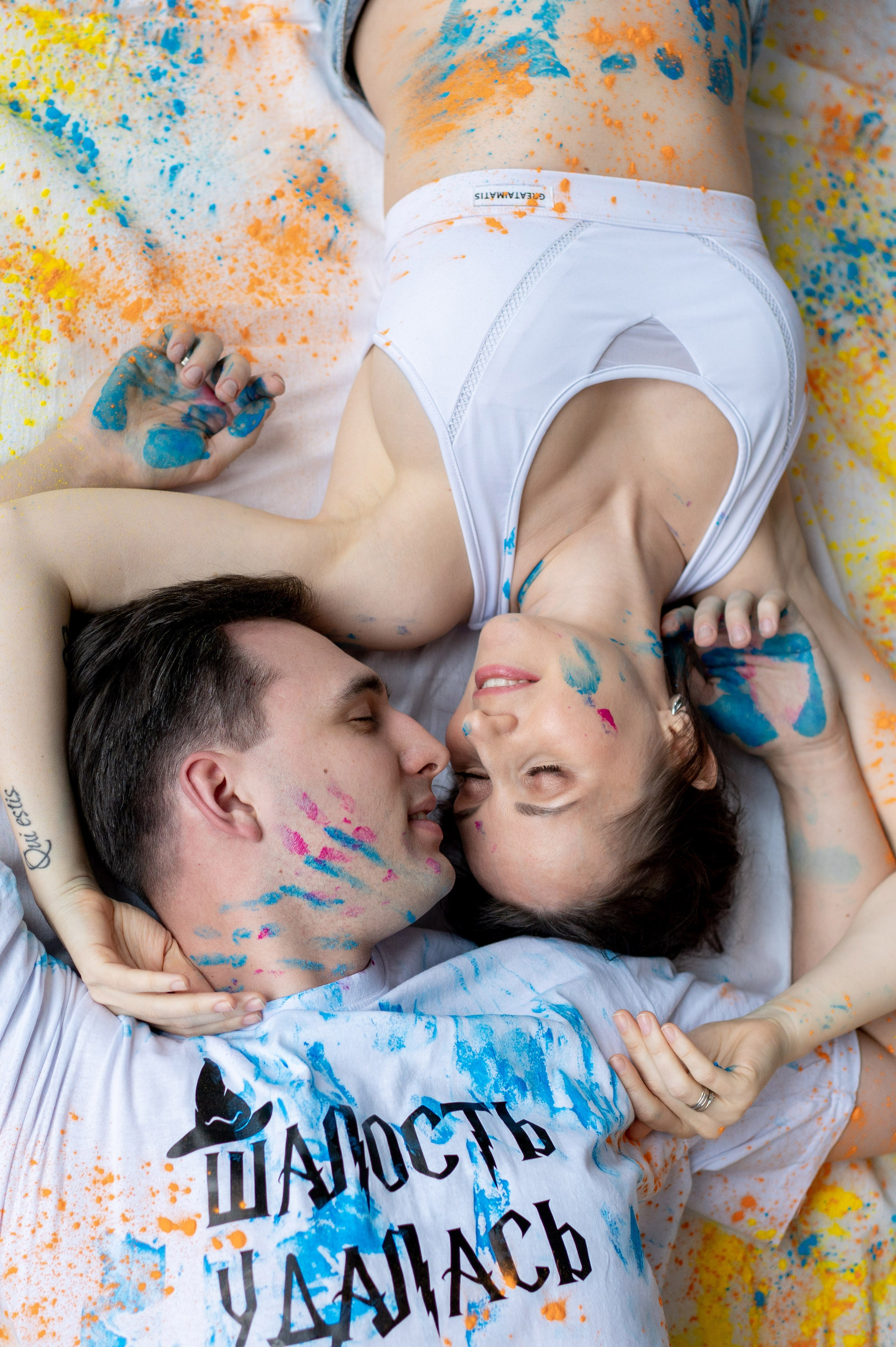 Беременность в красках и необычное гендер-пати. Портретный, семейный и свадебный фотограф в Санкт-Петербурге и в Пушкине Ширяев Денис