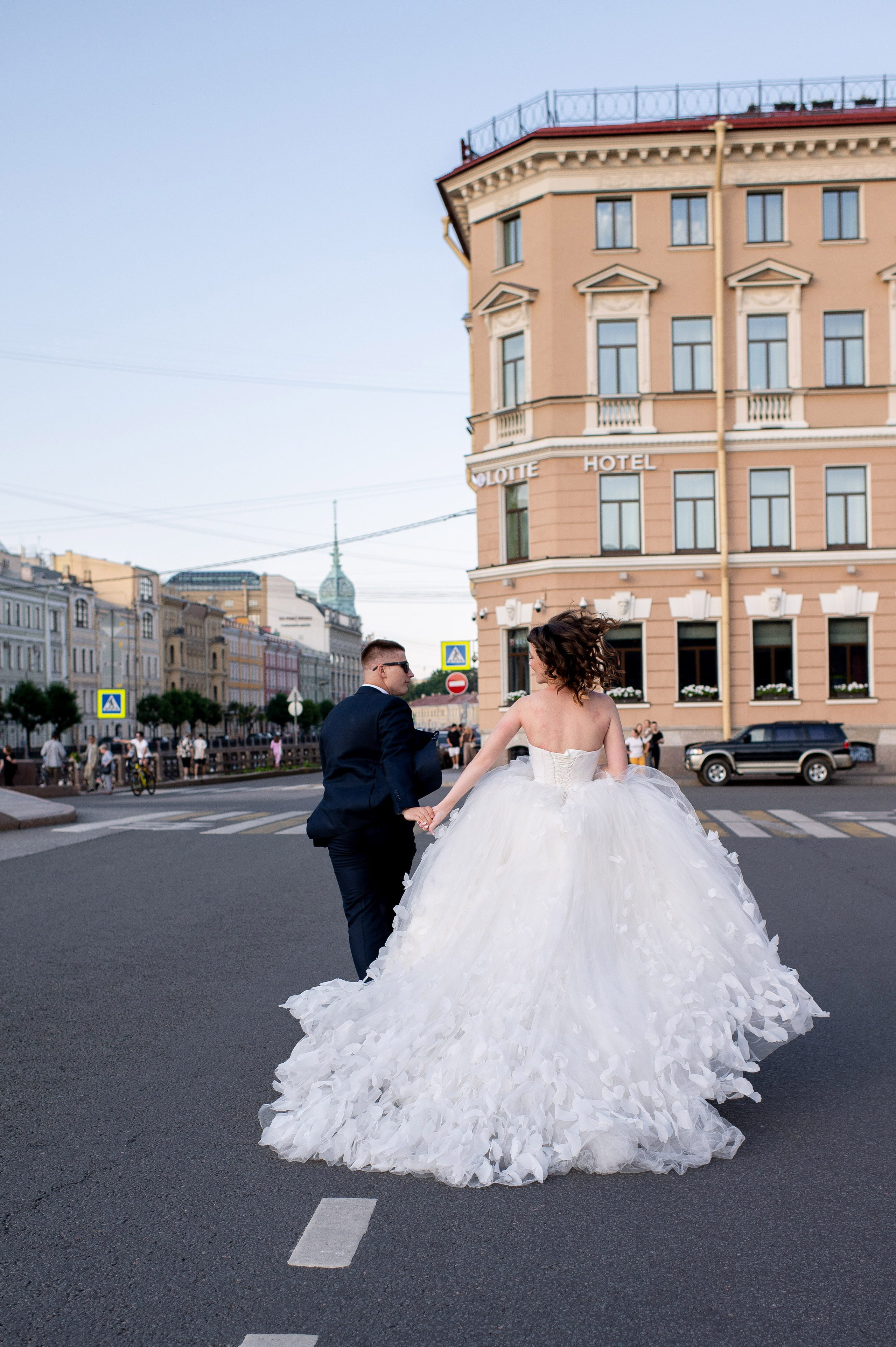 Зажигательная и динамичная свадебная фотосессия Анастасии и Максима. Портретный, семейный и свадебный фотограф в Санкт-Петербурге и в Пушкине Ширяев Денис