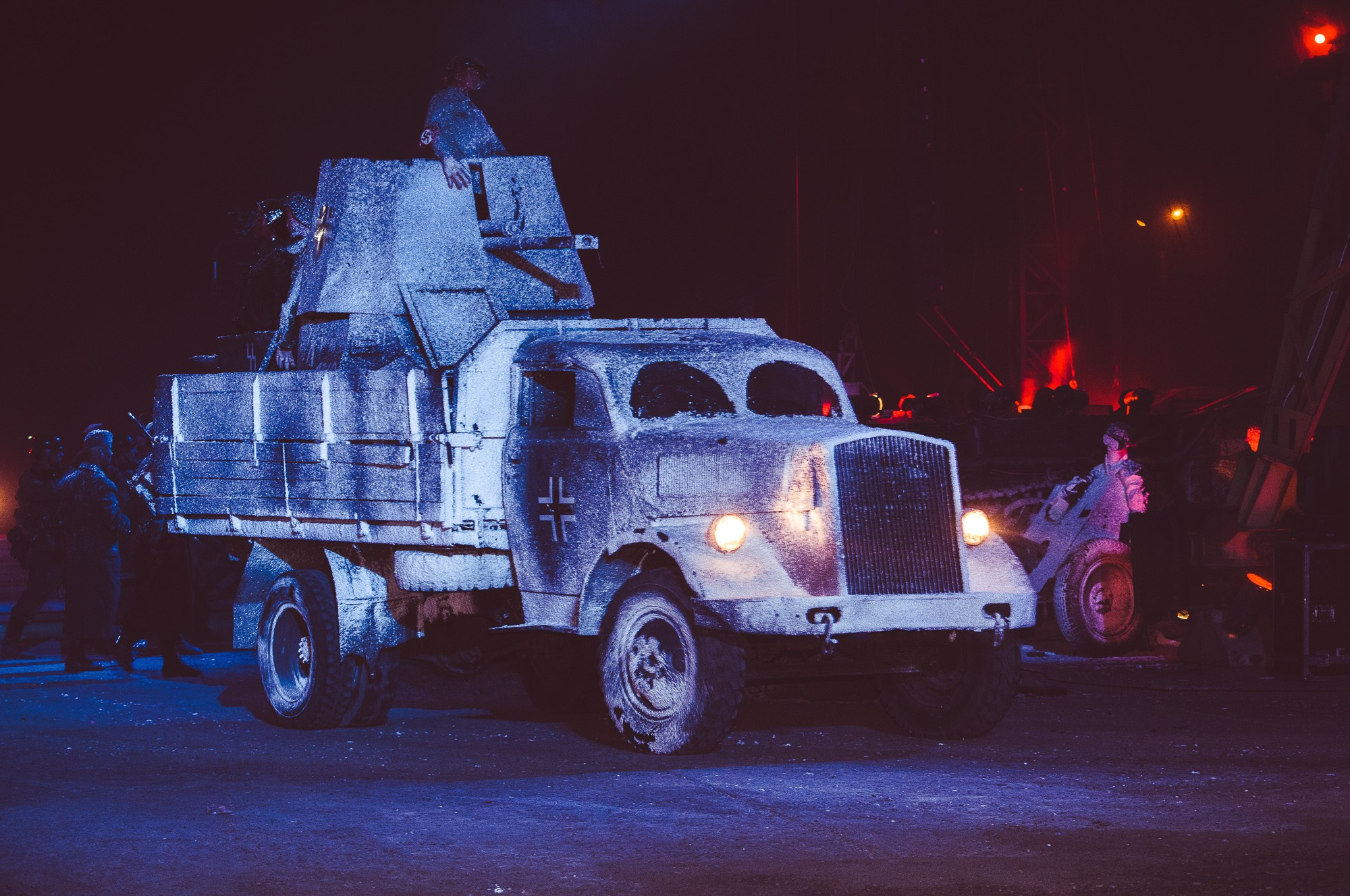 Советский грузовик на байк-шоу