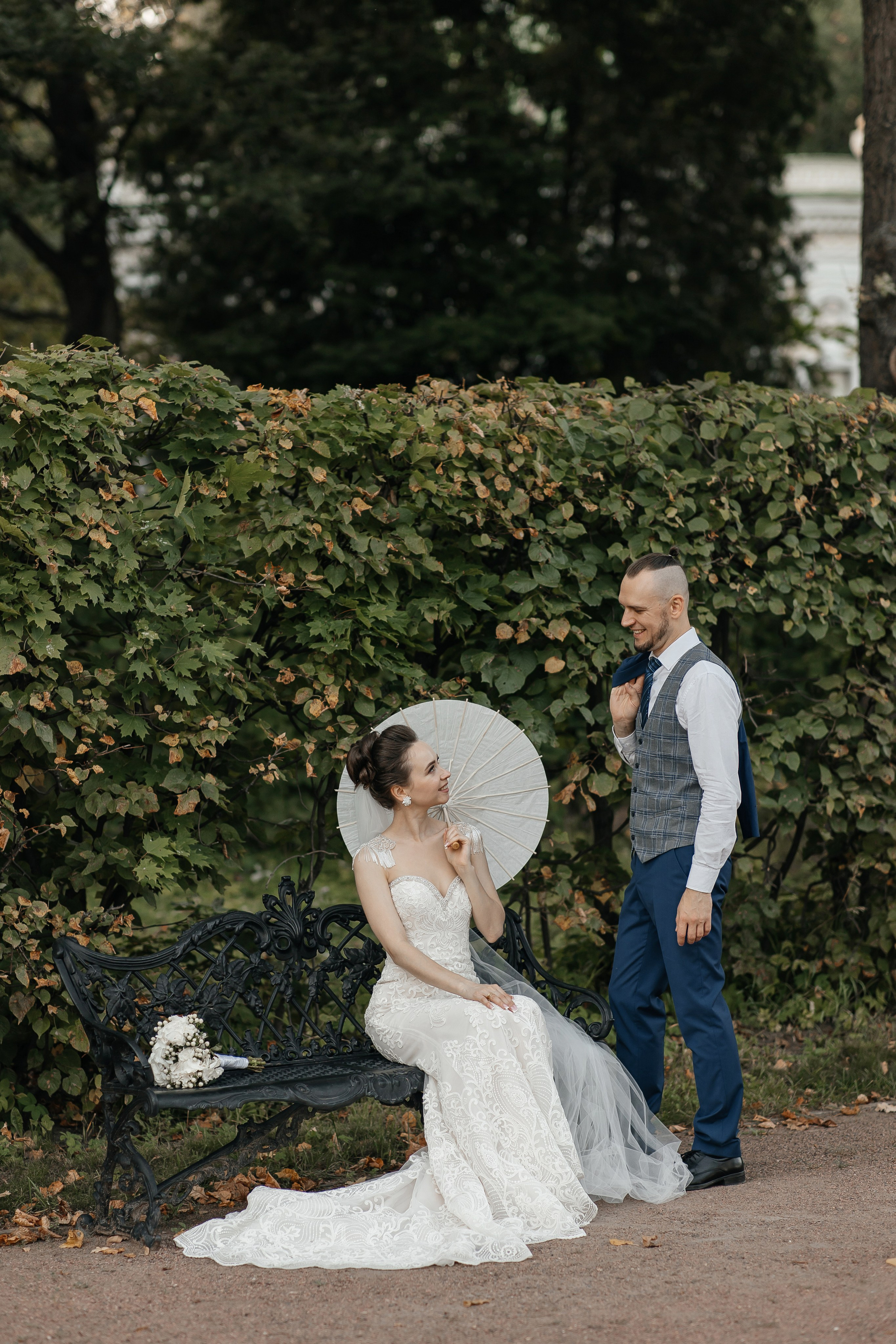 Свадебная фотосессия в усадьбе Кусково