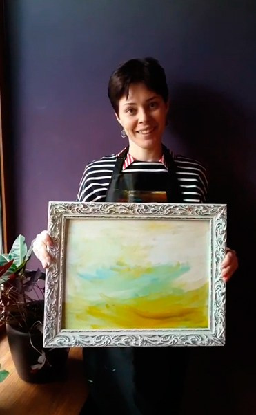 Мастер-класс "Интуитивная живопись" в Москве поселок Сокол - автор Марина Кузнецова