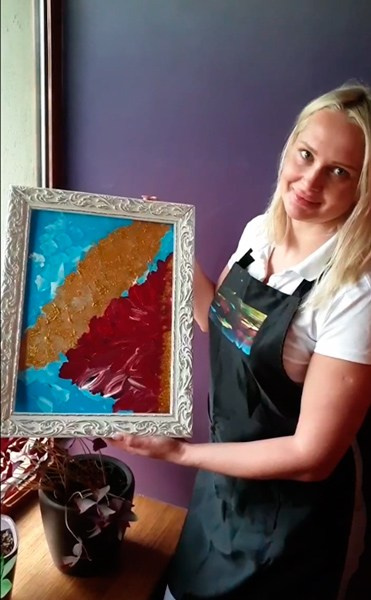 Мастер-класс "Интуитивная живопись" в Москве поселок Сокол - автор Марина Кузнецова