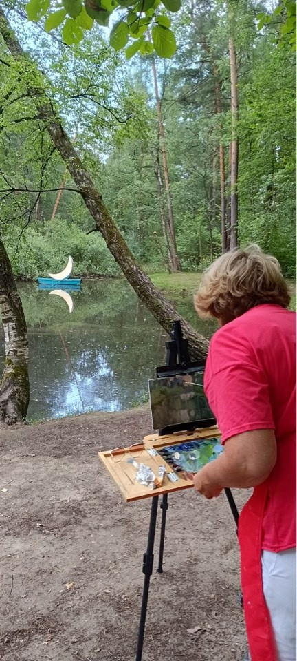 Работа. Живописец Ирина Пинская