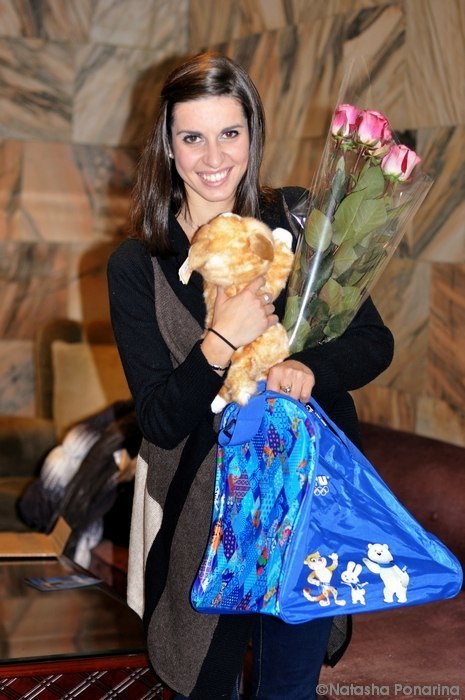 Fan-meeting with Valentina Marchei CoR 2012 Moscow. Russian figure skating photographer from Saint-Petersburg