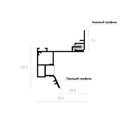 Теневой профиль для гипсокартона Теневой профиль для натяжных потолков. Студия интерьерных решений SUNHOUSE. Натяжные потолки, шторы, текстиль