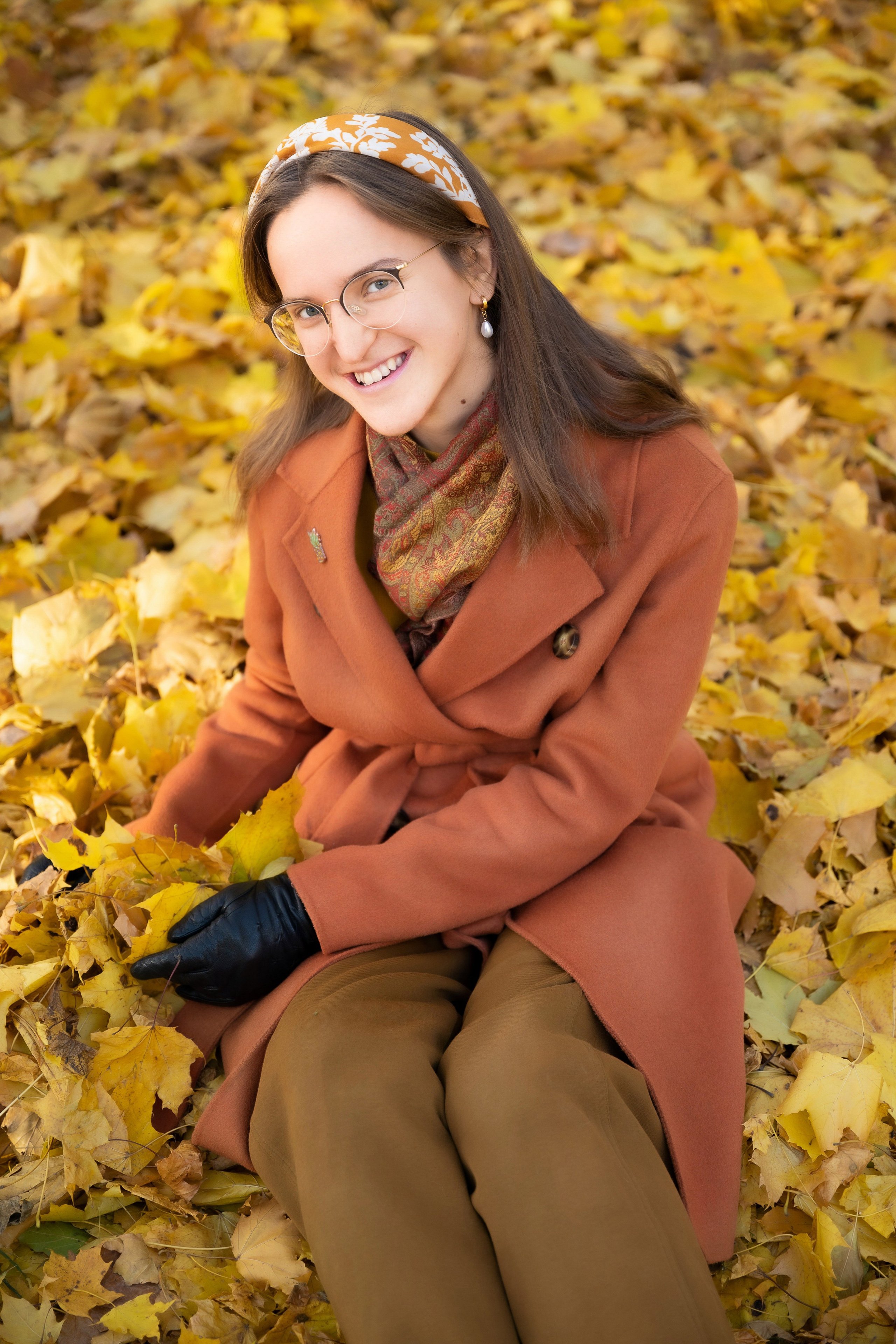 СЪЁМКА АННЫ В ОСЕННЕМ ПАРКЕ