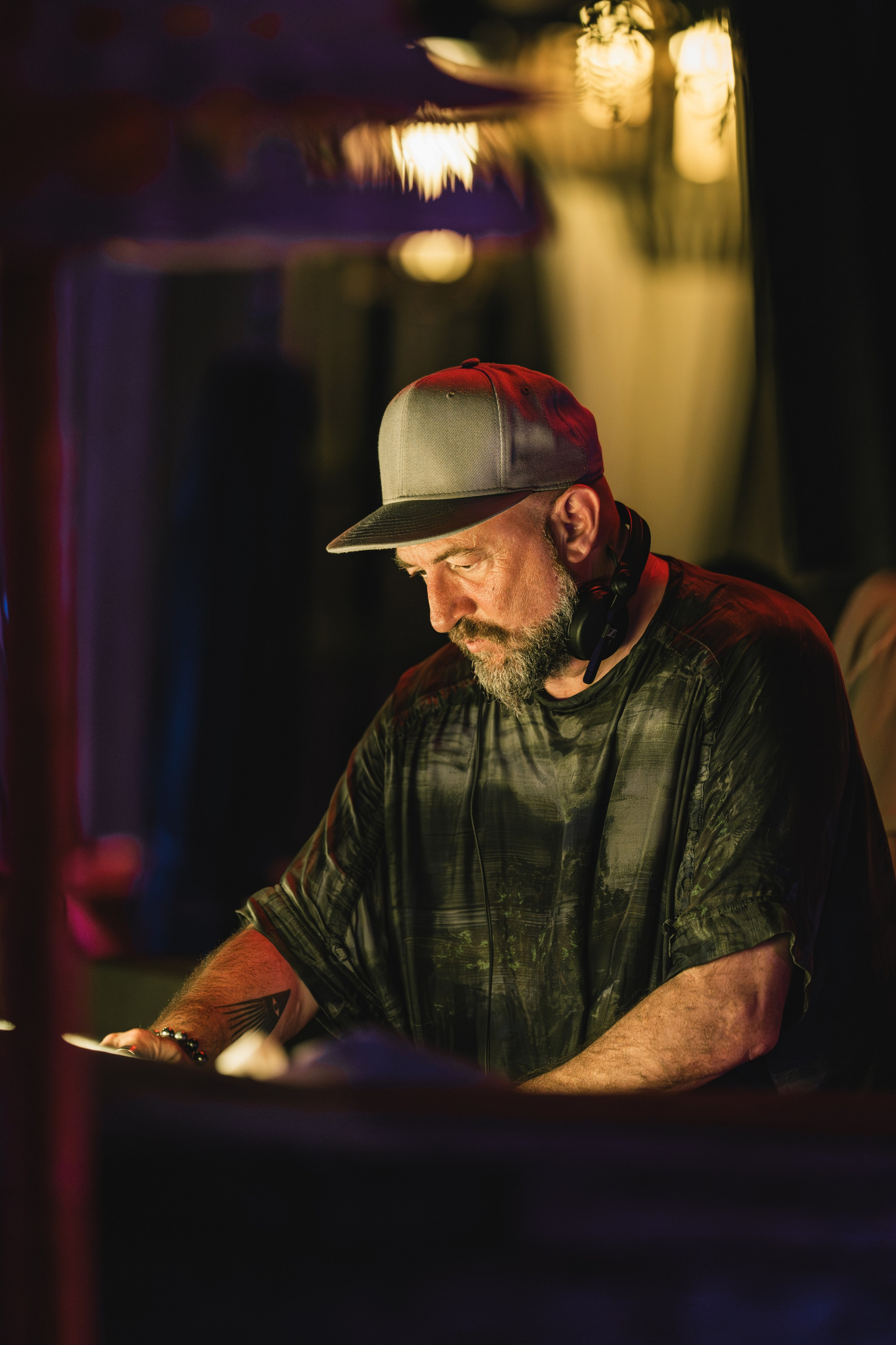 Jan Blomqvist, Damian Lazarus, Ame DJ performance in Savaya, Bali. Сергей Зворыгин