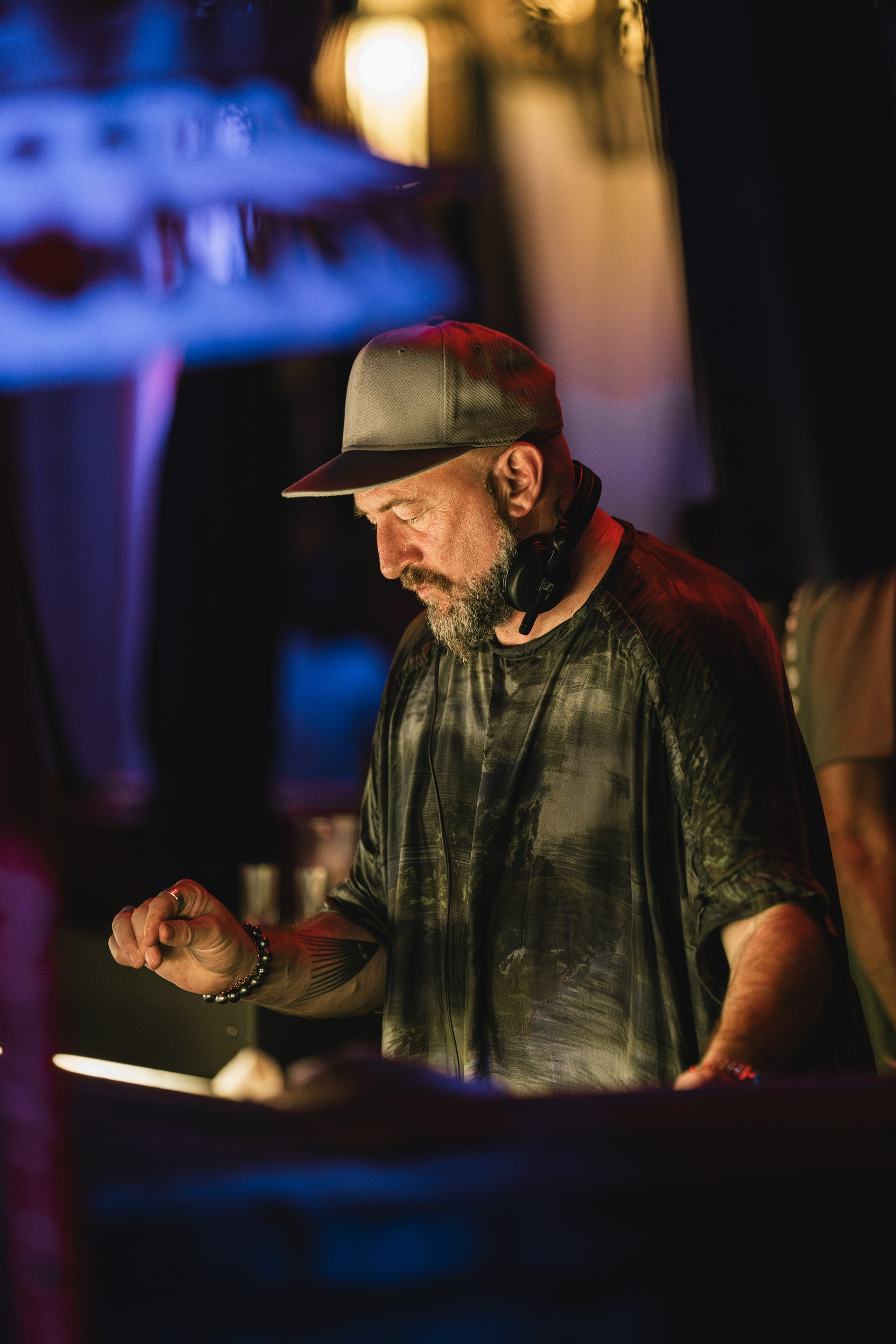 Jan Blomqvist, Damian Lazarus, Ame DJ performance in Savaya, Bali. Сергей Зворыгин