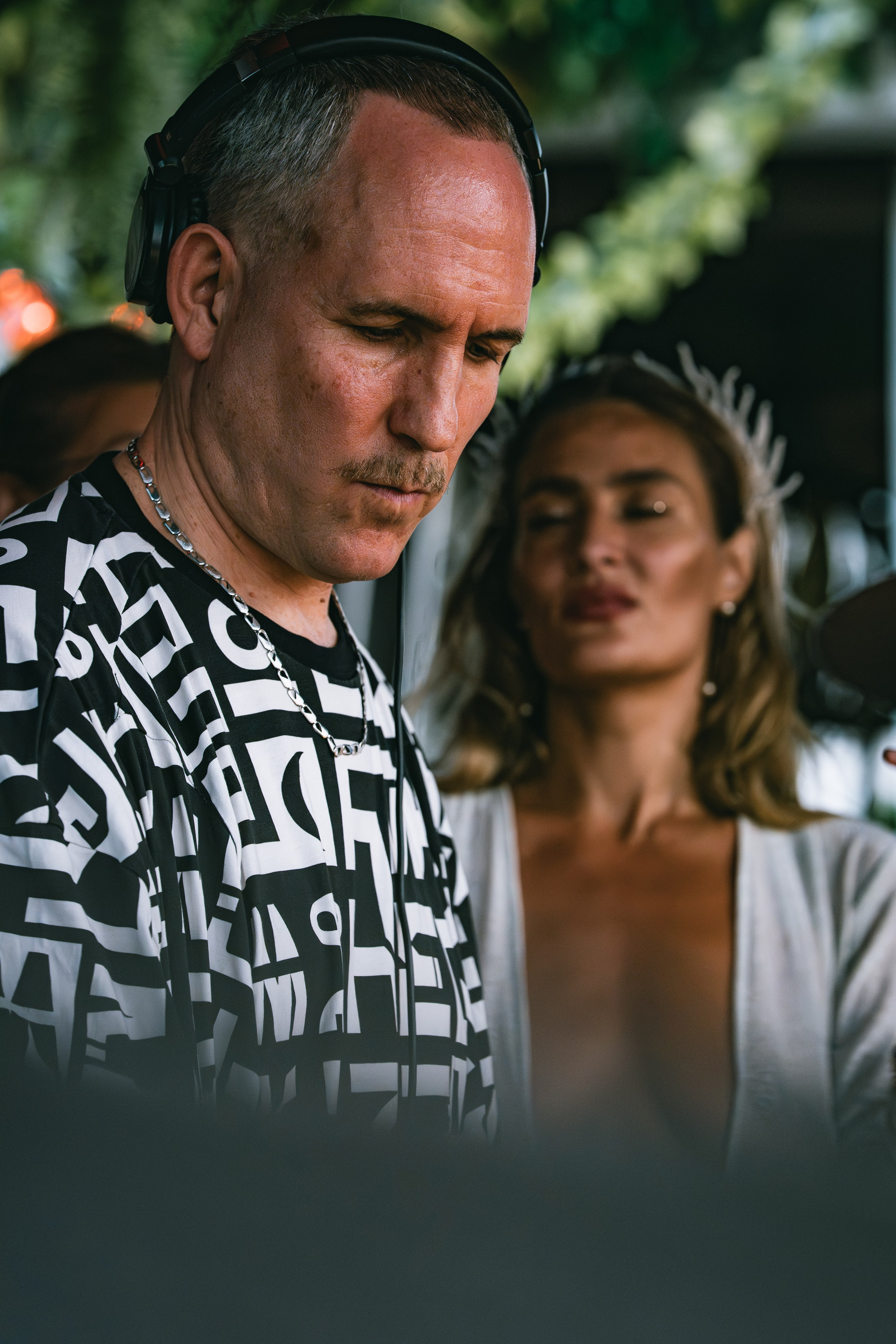 Jan Blomqvist, Damian Lazarus, Ame DJ performance in Savaya, Bali. Сергей Зворыгин