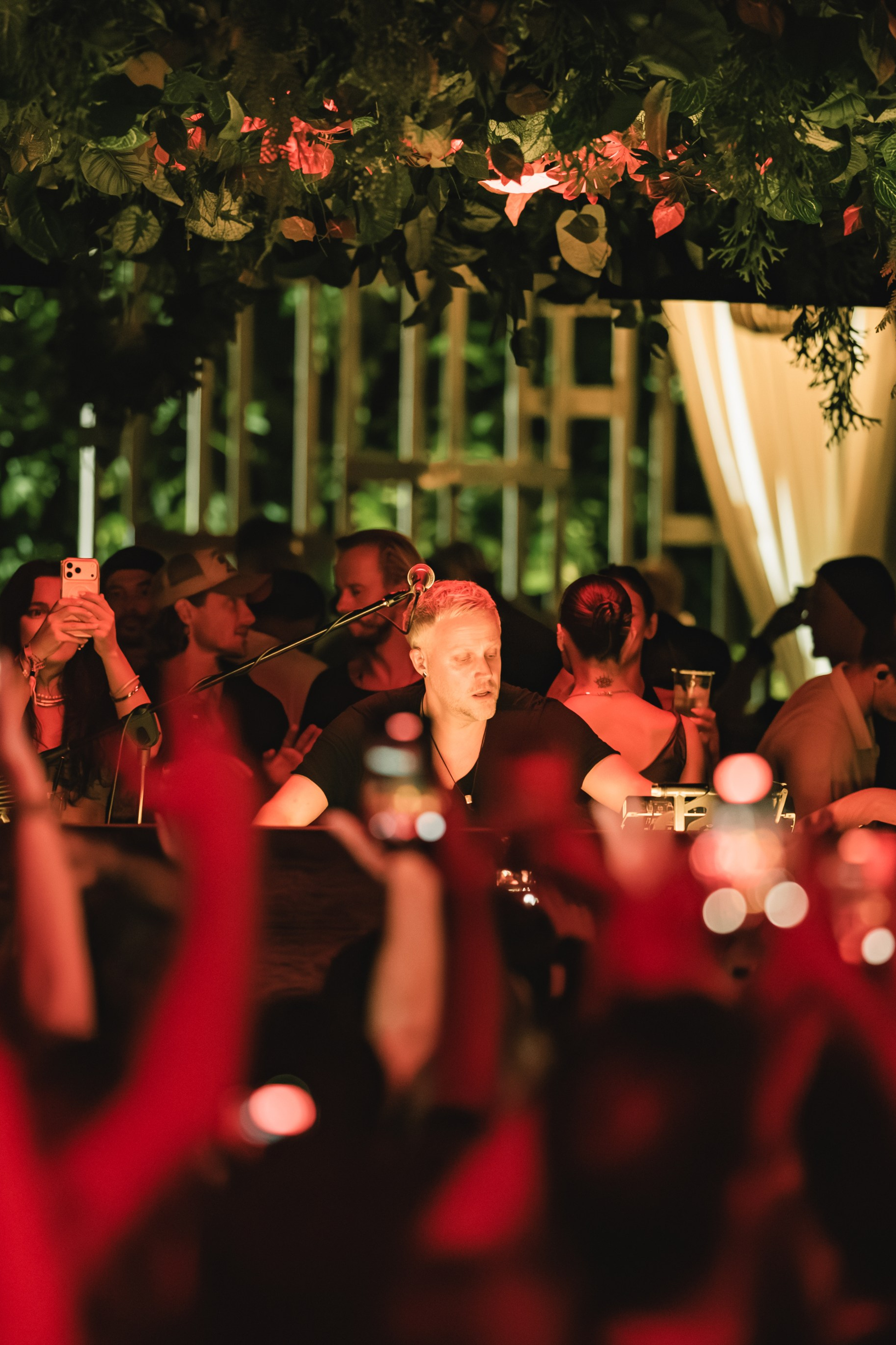 Jan Blomqvist, Damian Lazarus, Ame DJ performance in Savaya, Bali. Сергей Зворыгин