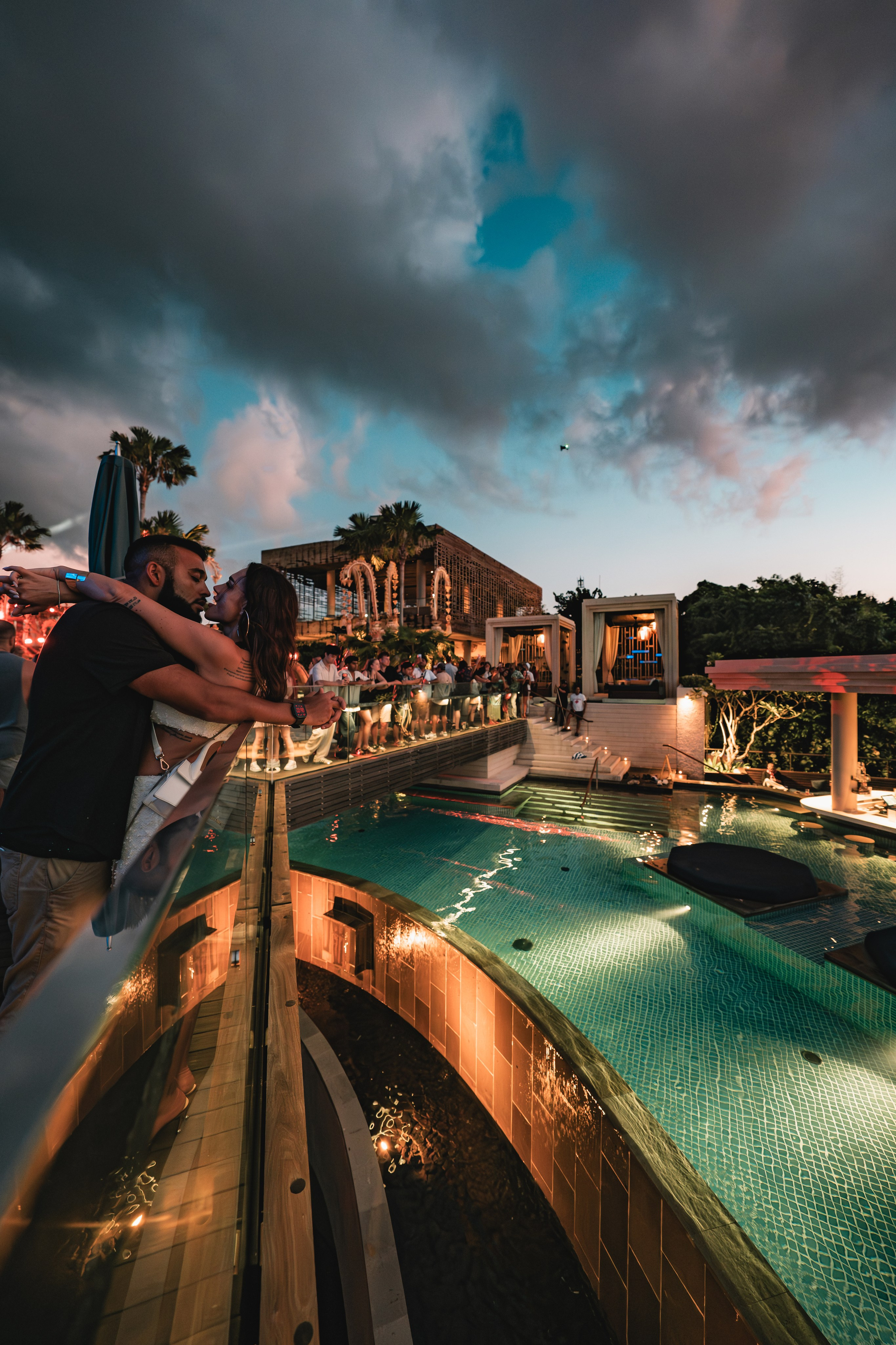 Jan Blomqvist, Damian Lazarus, Ame DJ performance in Savaya, Bali. Сергей Зворыгин