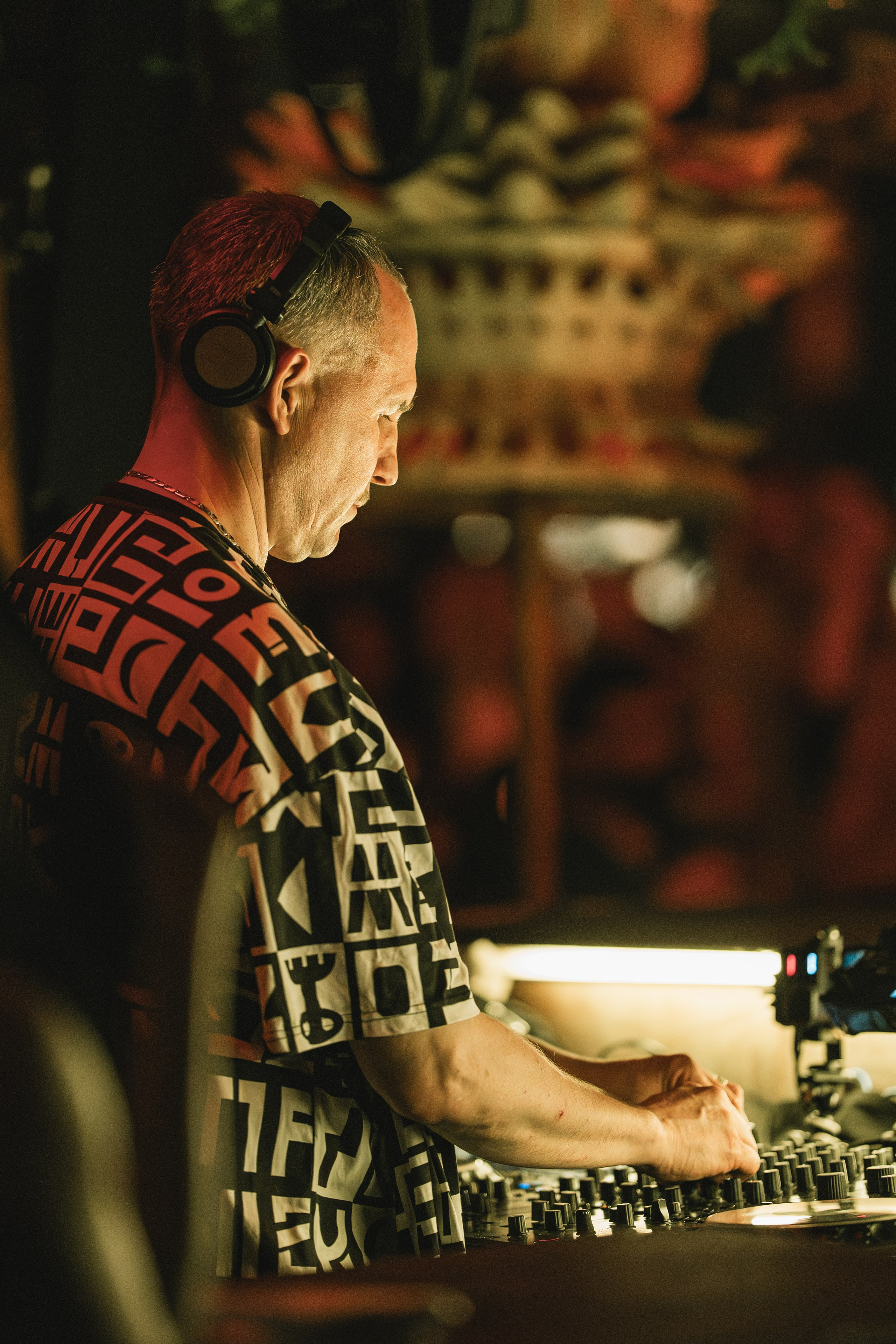 Jan Blomqvist, Damian Lazarus, Ame DJ performance in Savaya, Bali. Сергей Зворыгин