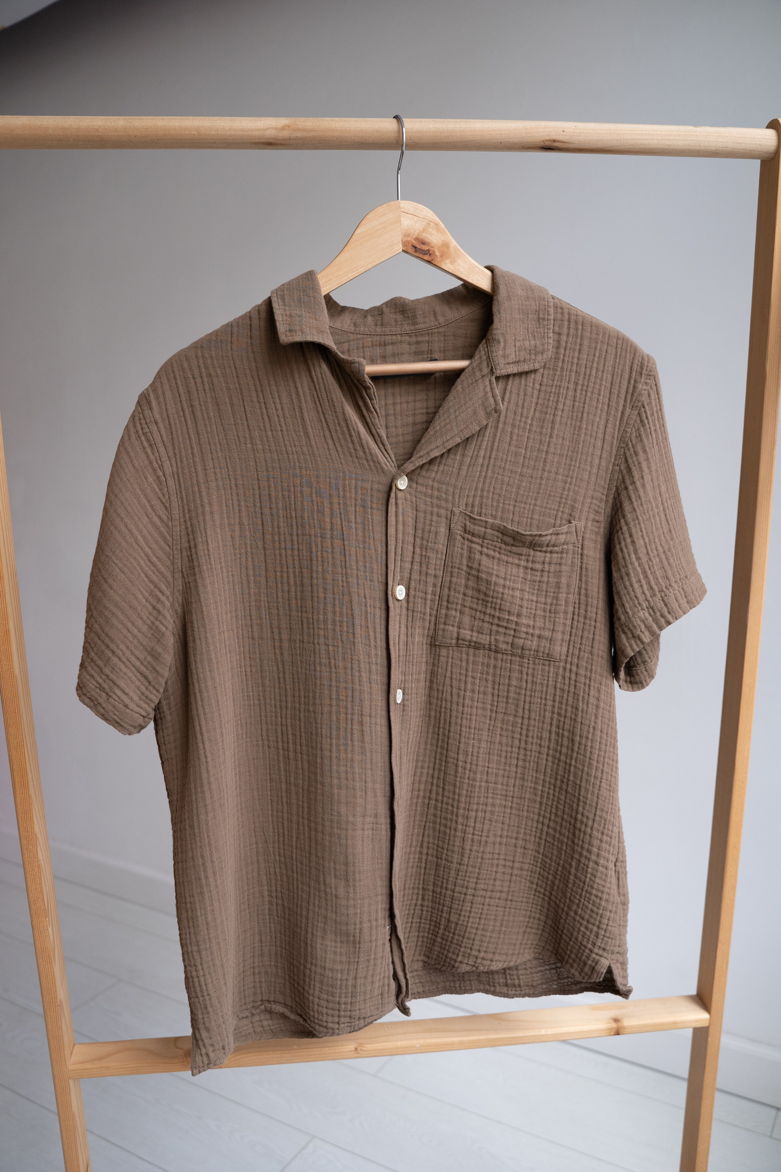 РУБАШКА МУСЛИНОВАЯ S-M