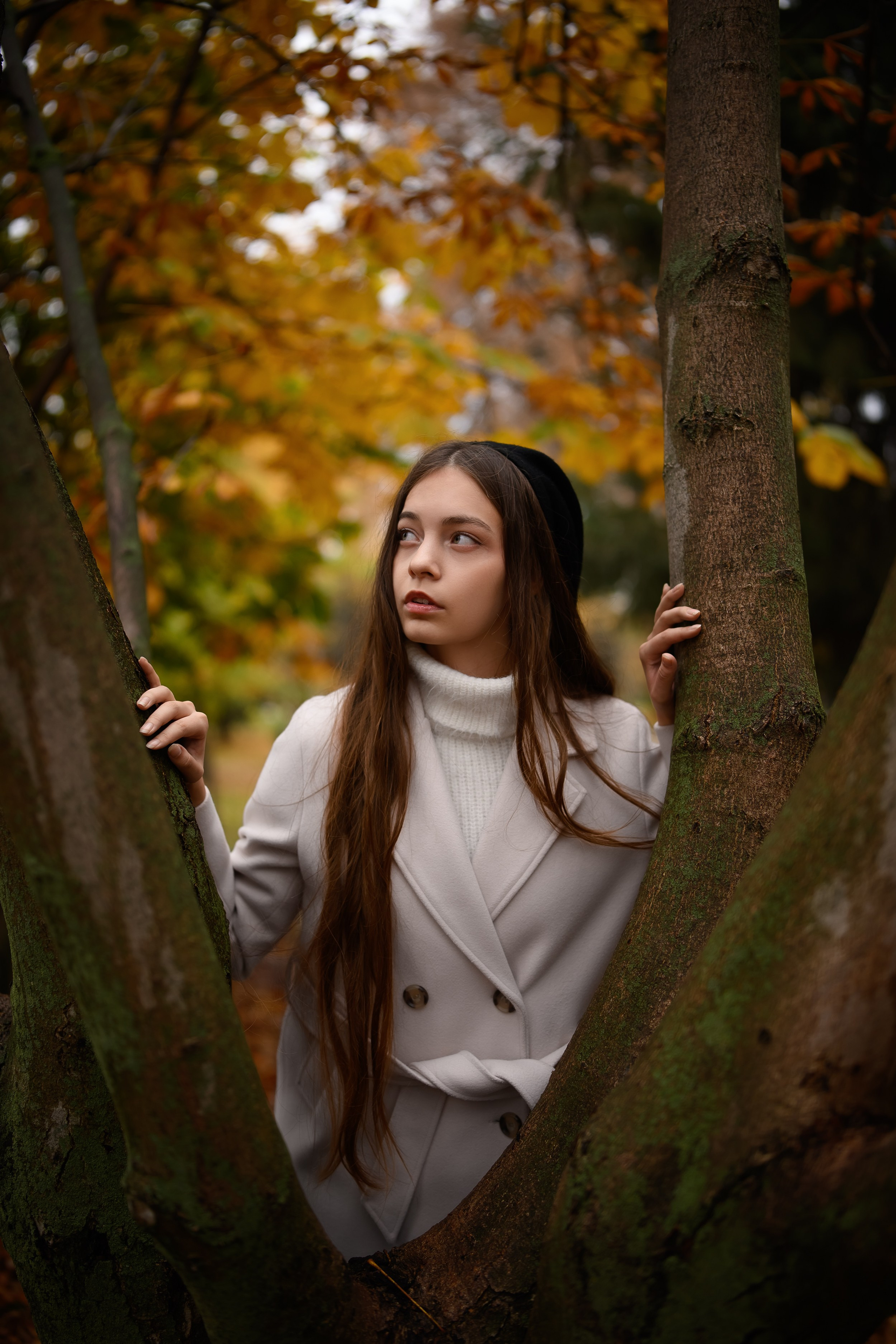 Студийная монохромная фотосессия с Дариной