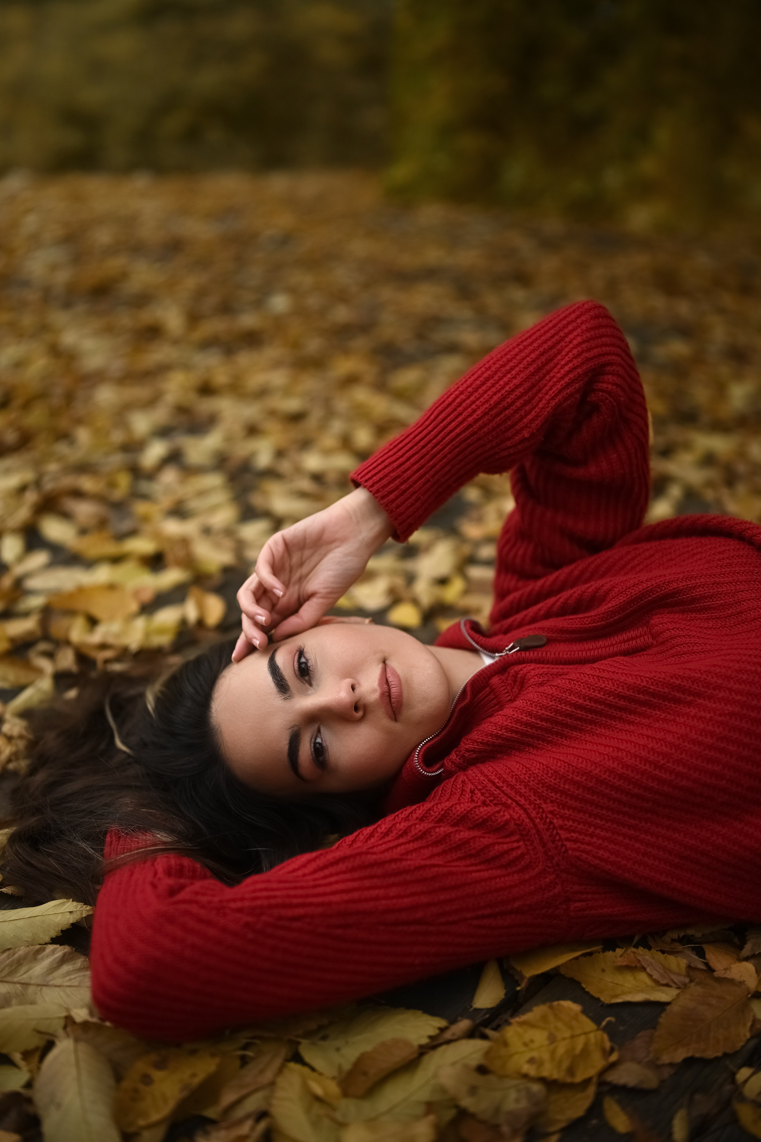 Студийная монохромная фотосессия с Дариной