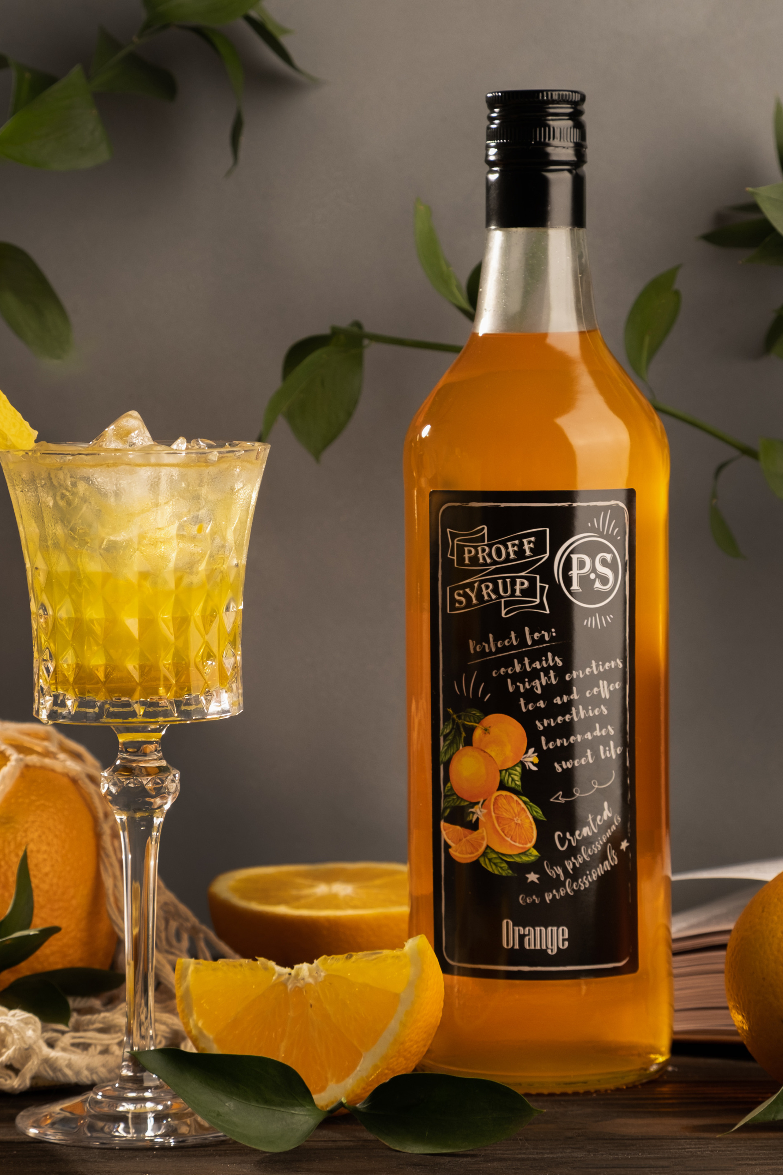 Предметная студийная съемка для московского завода сиропов «Proff Syrup»