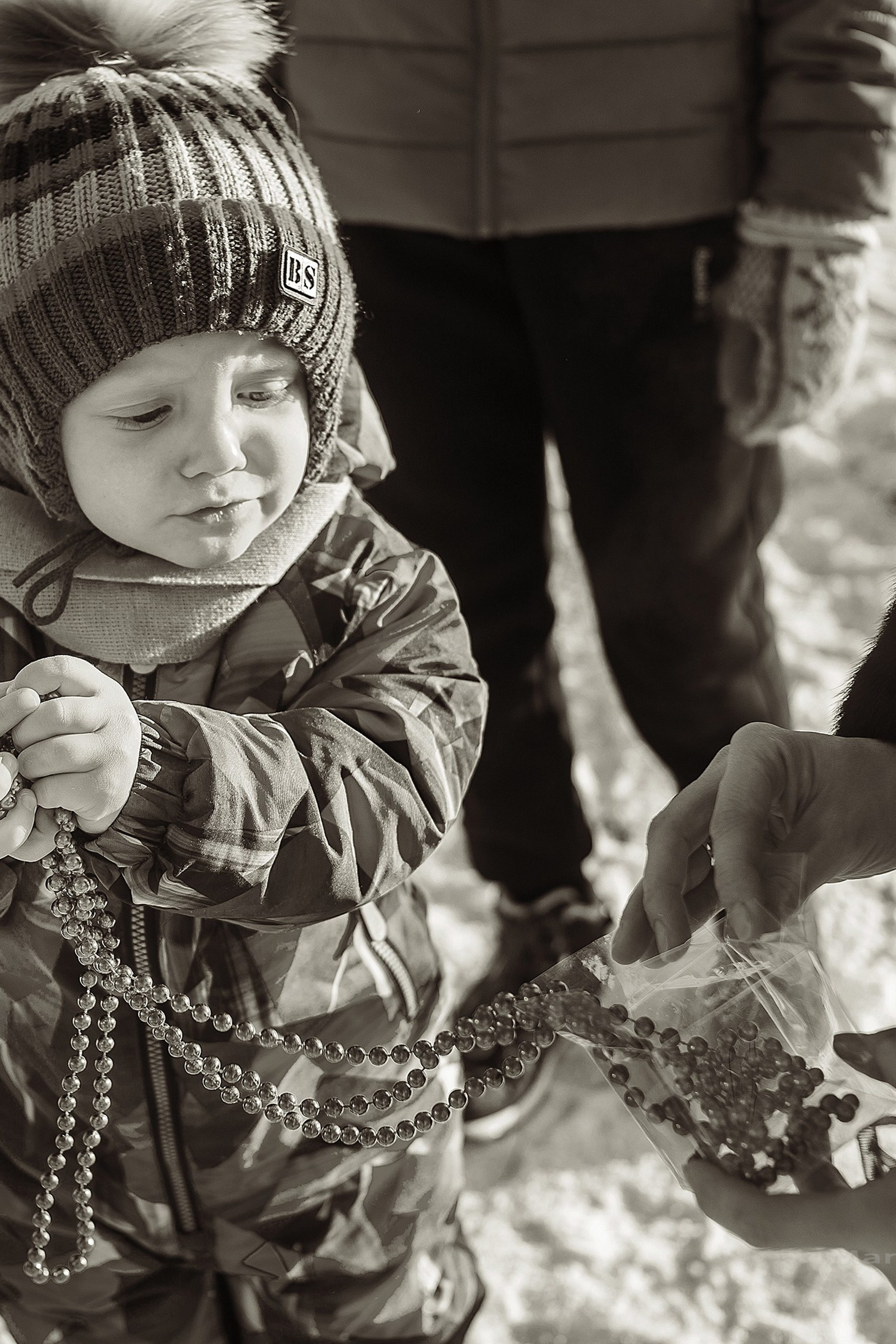 Зимняя фотопрогулка с мандаринами