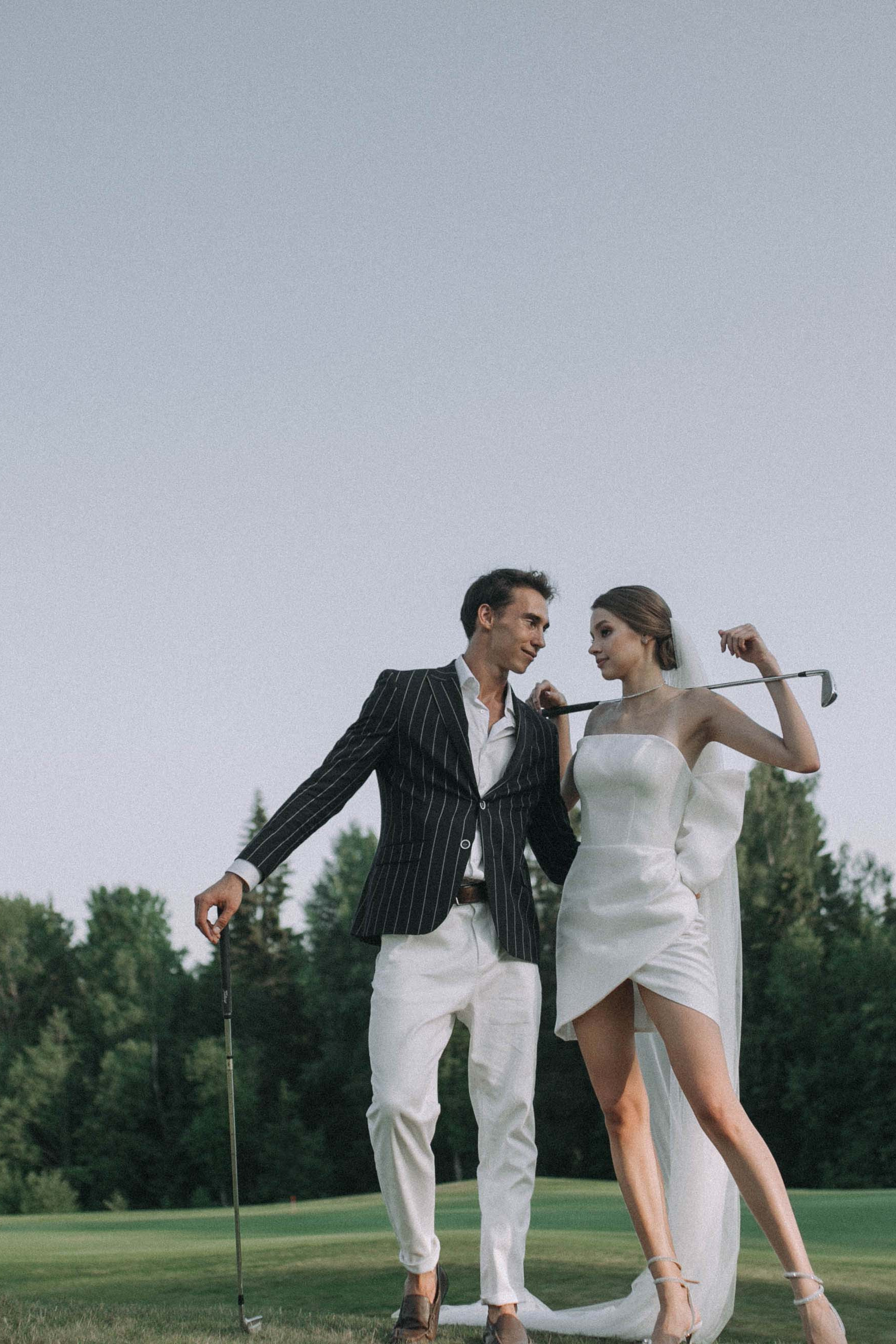 Alina & Georgy Golf Wed