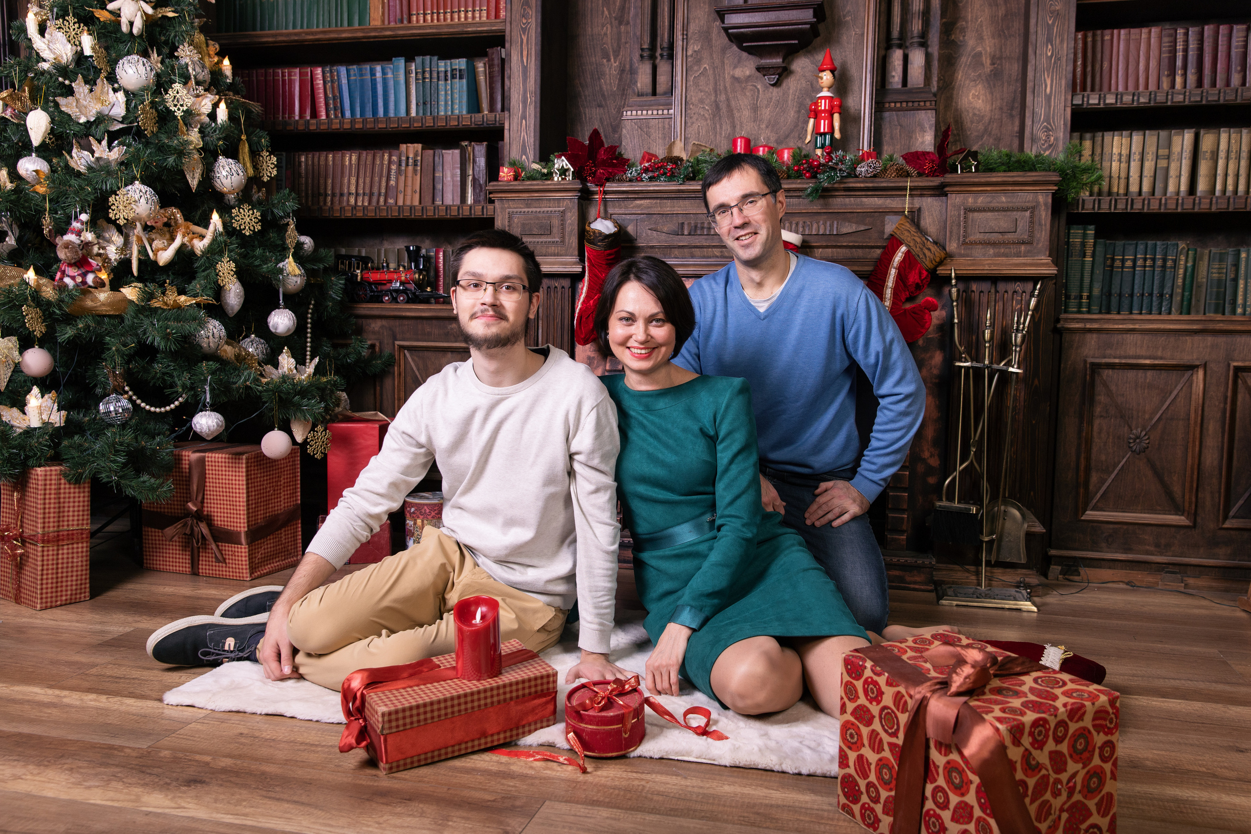 Студийная новогодняя фотосъемка