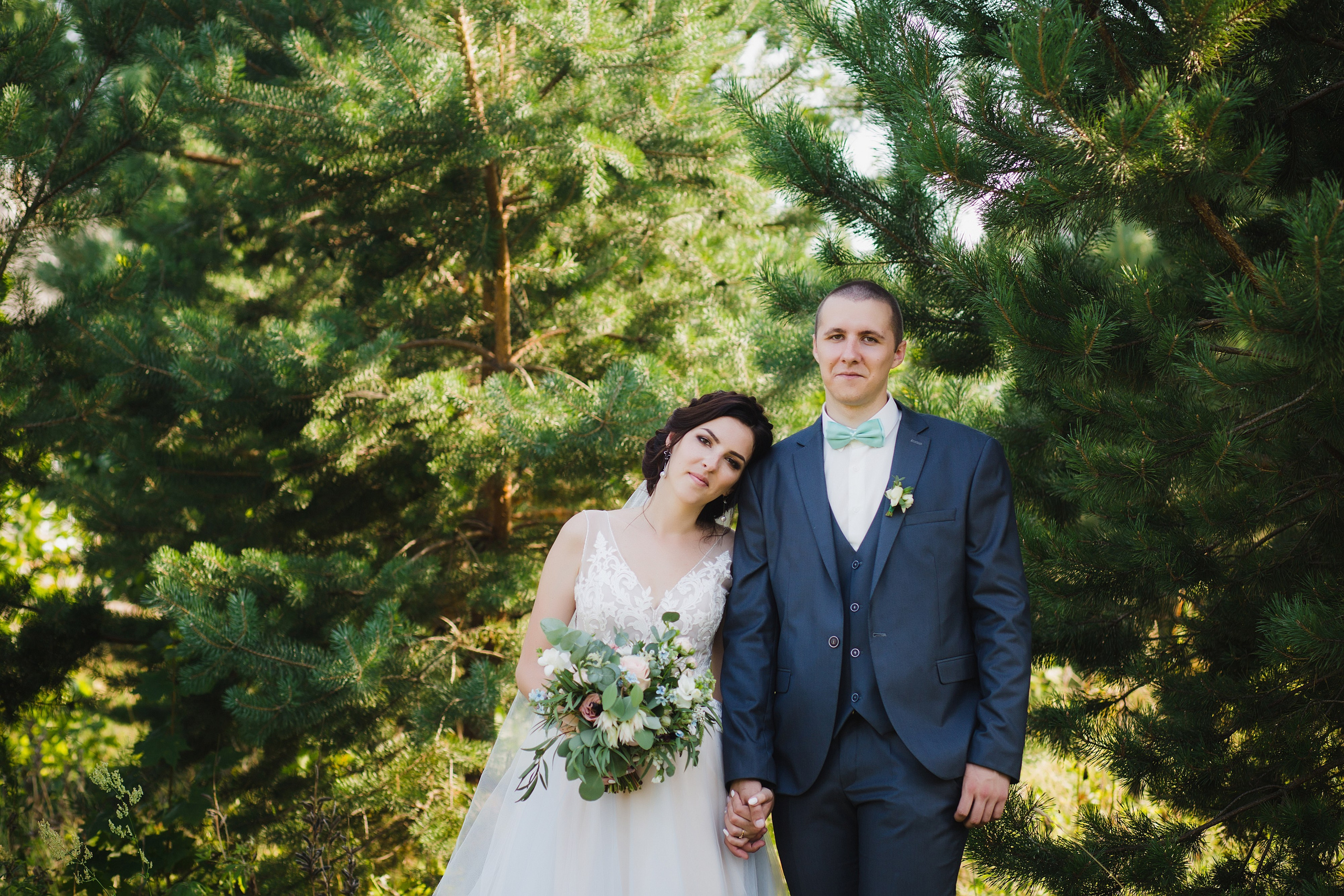 Свадебное фото в студии. Руслан и Татьяна. Фотограф в Варшаве Анна Розова