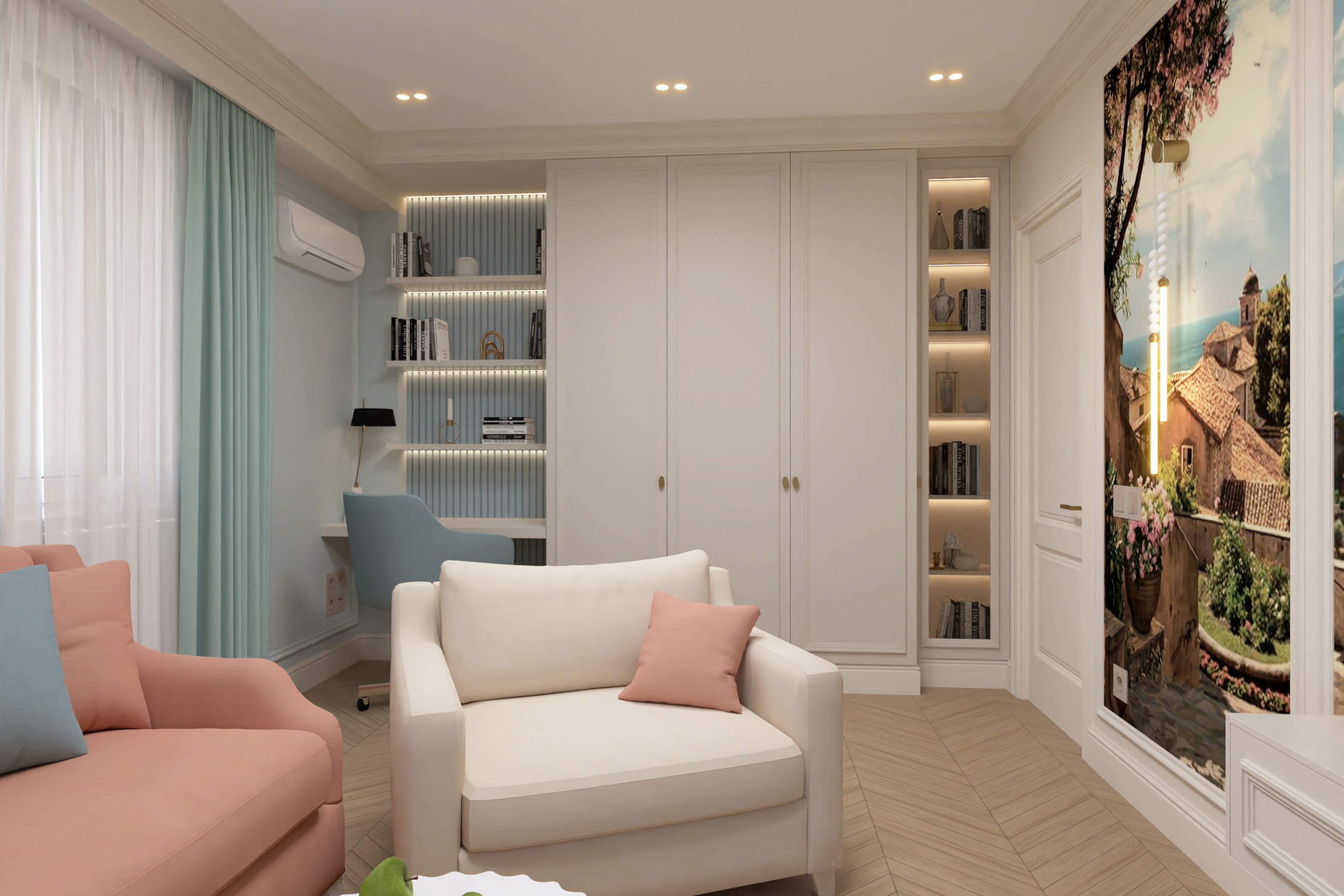 Дизайн интерьера в Крыму в Евпатории. Живу и работаю в Евпатории. Авторский надзор, комплектация, реализация под ключ.