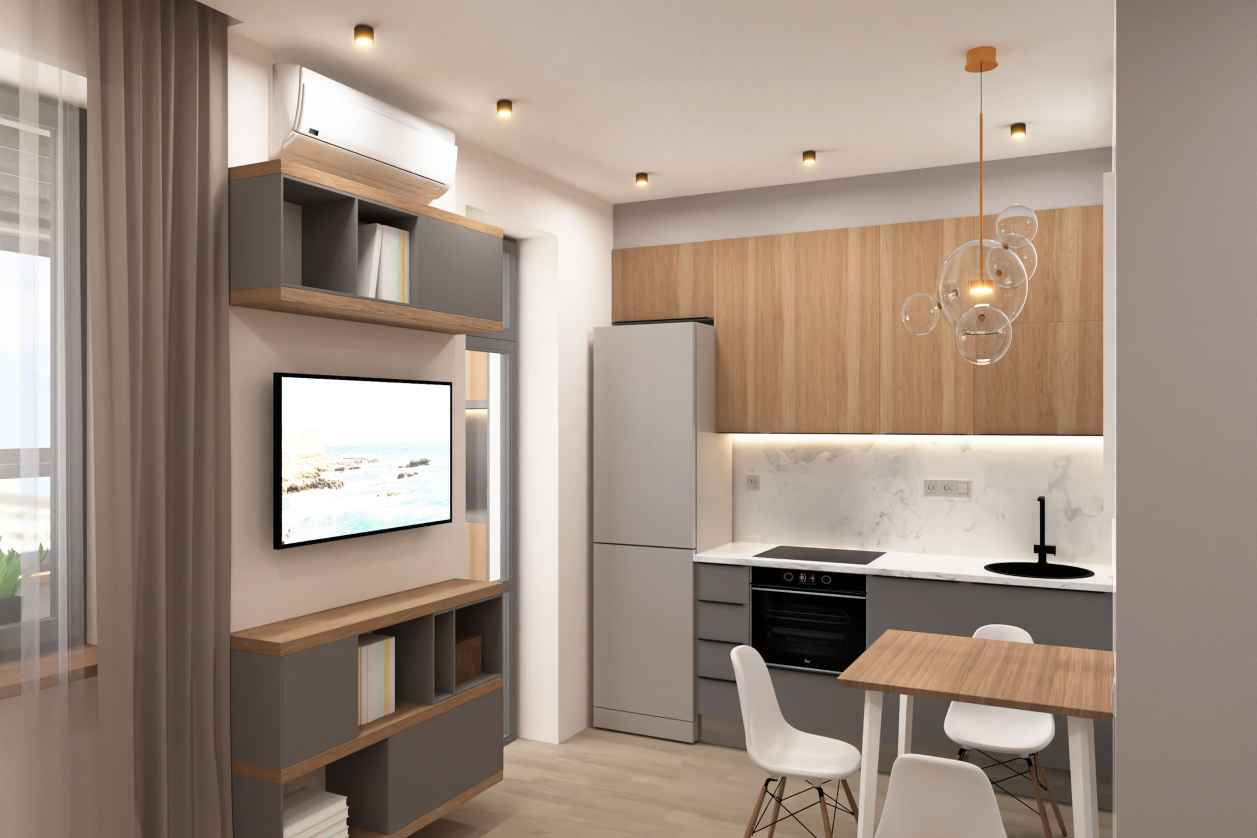 Дизайн интерьера в Крыму в Евпатории. Живу и работаю в Евпатории. Авторский надзор, комплектация, реализация под ключ.