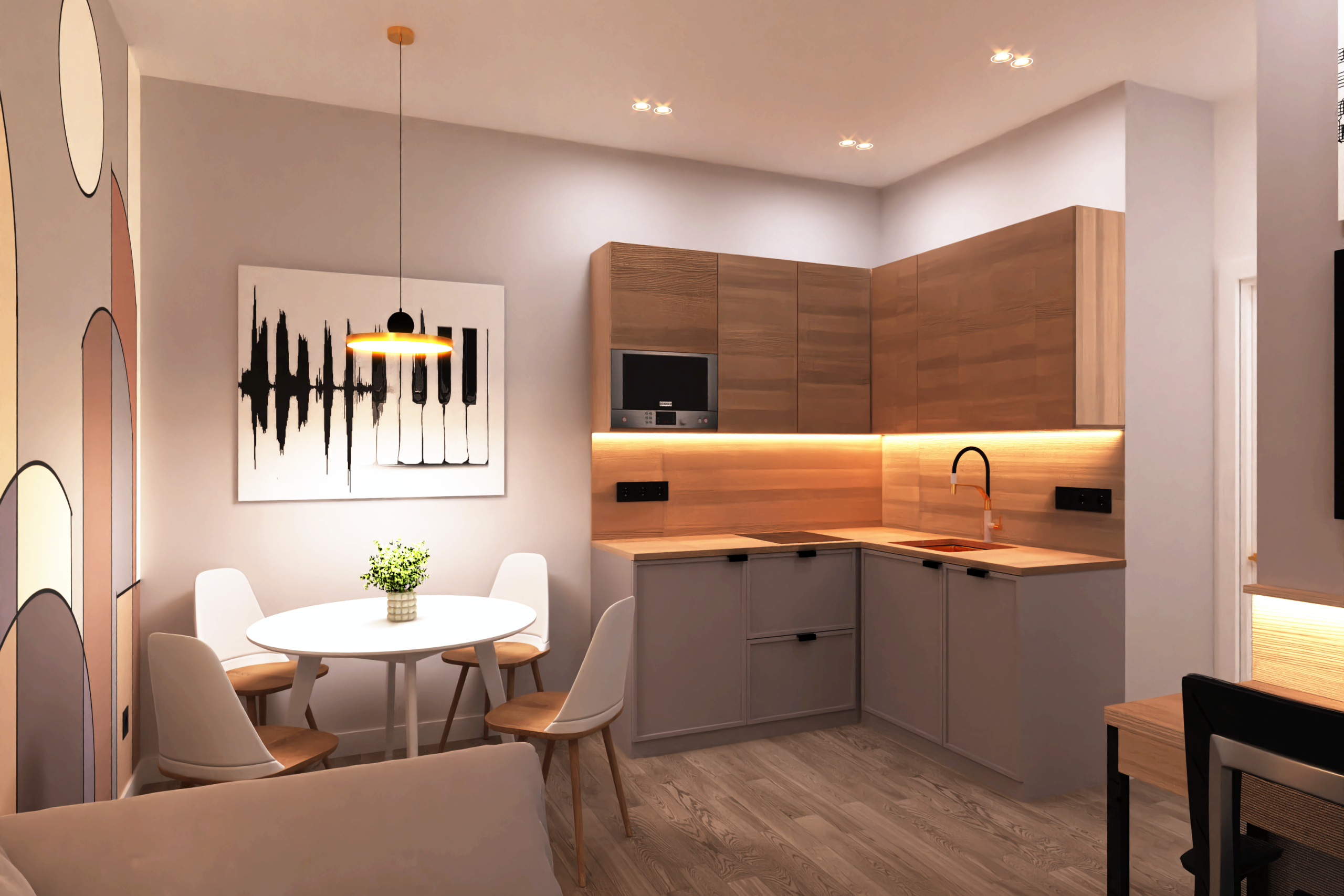 Дизайн интерьера в Крыму в Евпатории. Живу и работаю в Евпатории. Авторский надзор, комплектация, реализация под ключ.