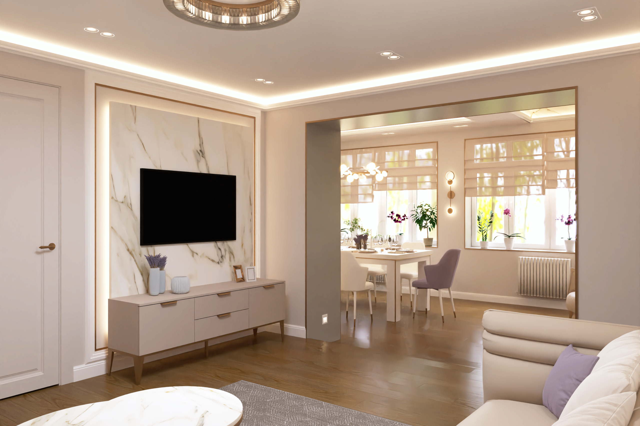 Дизайн интерьера в Крыму в Евпатории. Живу и работаю в Евпатории. Авторский надзор, комплектация, реализация под ключ.