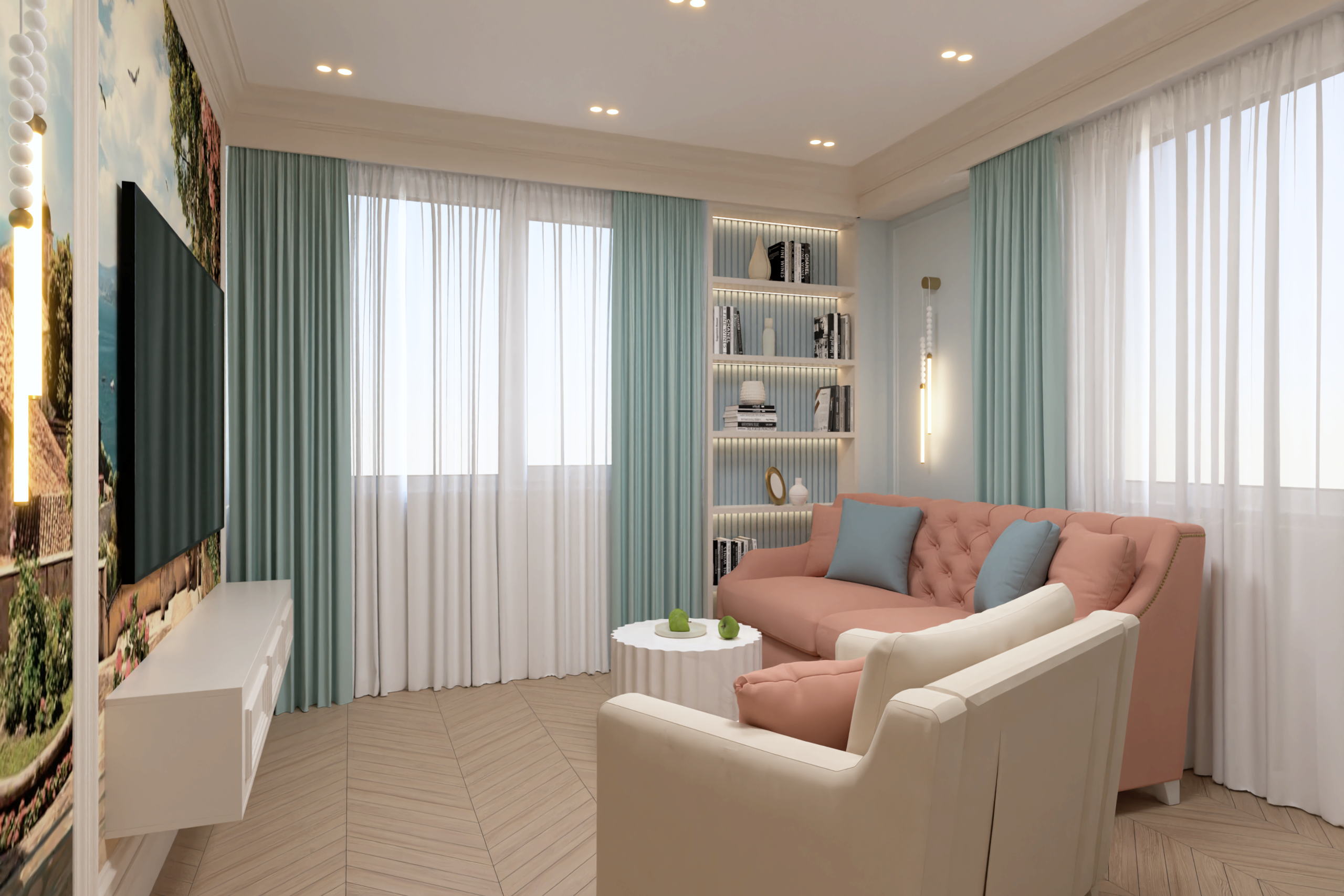 Дизайн интерьера в Крыму в Евпатории. Живу и работаю в Евпатории. Авторский надзор, комплектация, реализация под ключ.