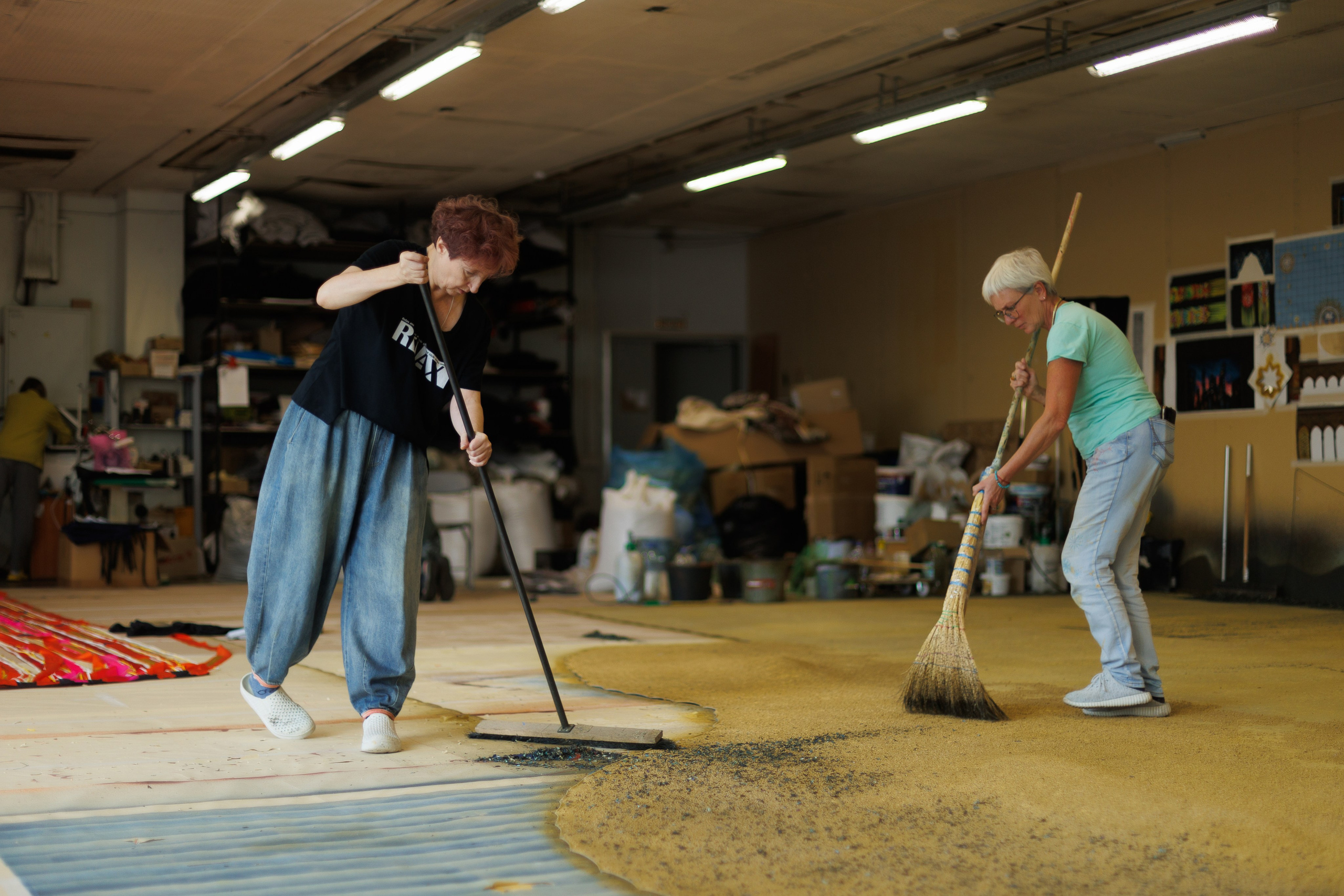 Декорации для спектакля «Буря» | Самарский ТЮЗ. История занавеса. Превращаем идею в технологию