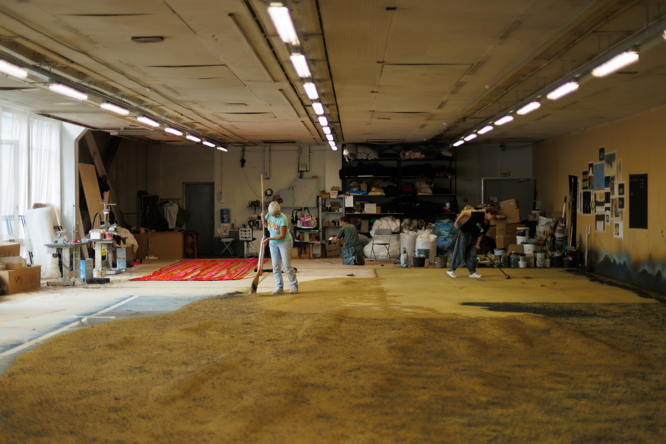 Декорации для спектакля «Буря» | Самарский ТЮЗ. История занавеса. Превращаем идею в технологию