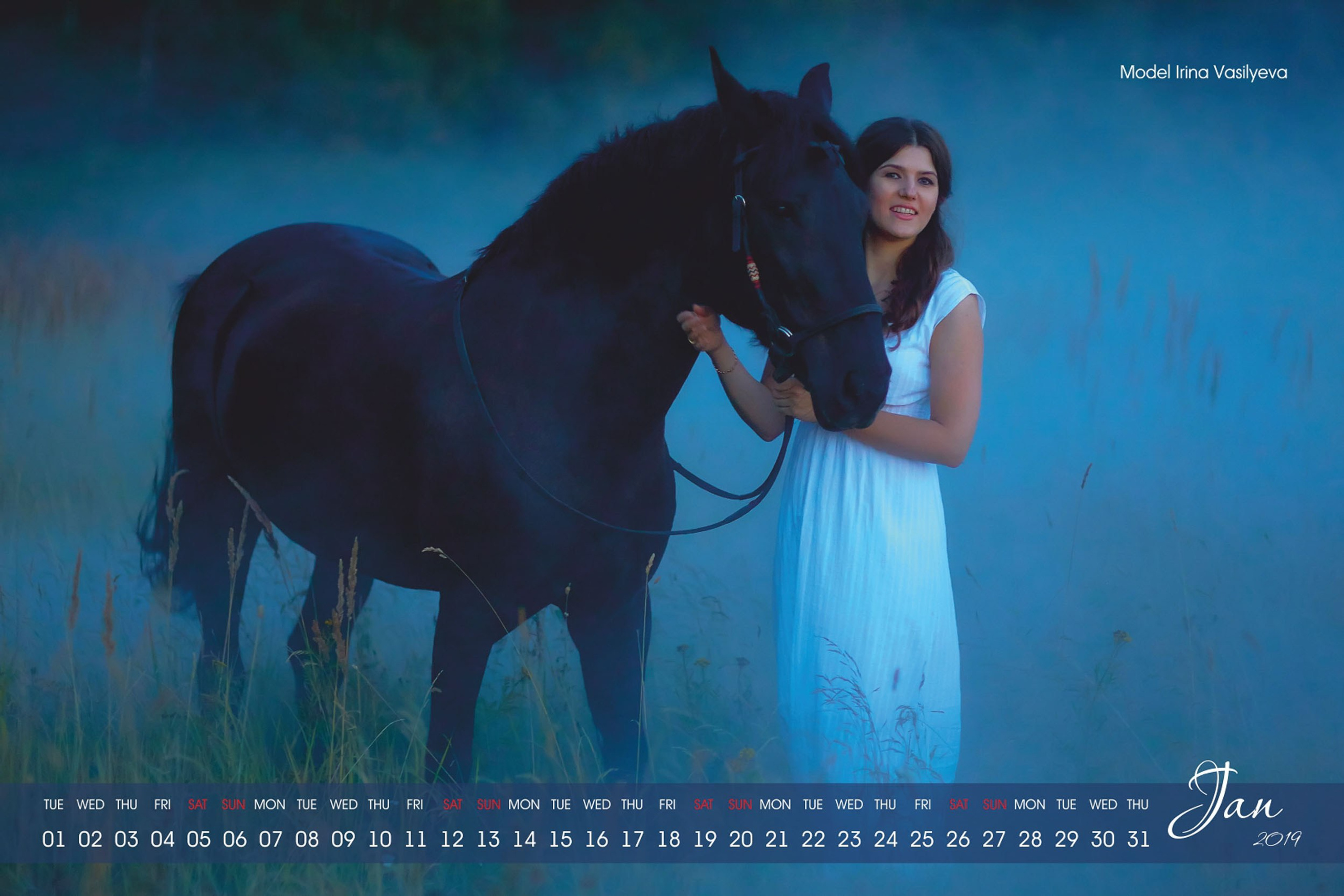 Календаря «TOGETHER» для КСК «ЭКВИТЕРРА» 2019