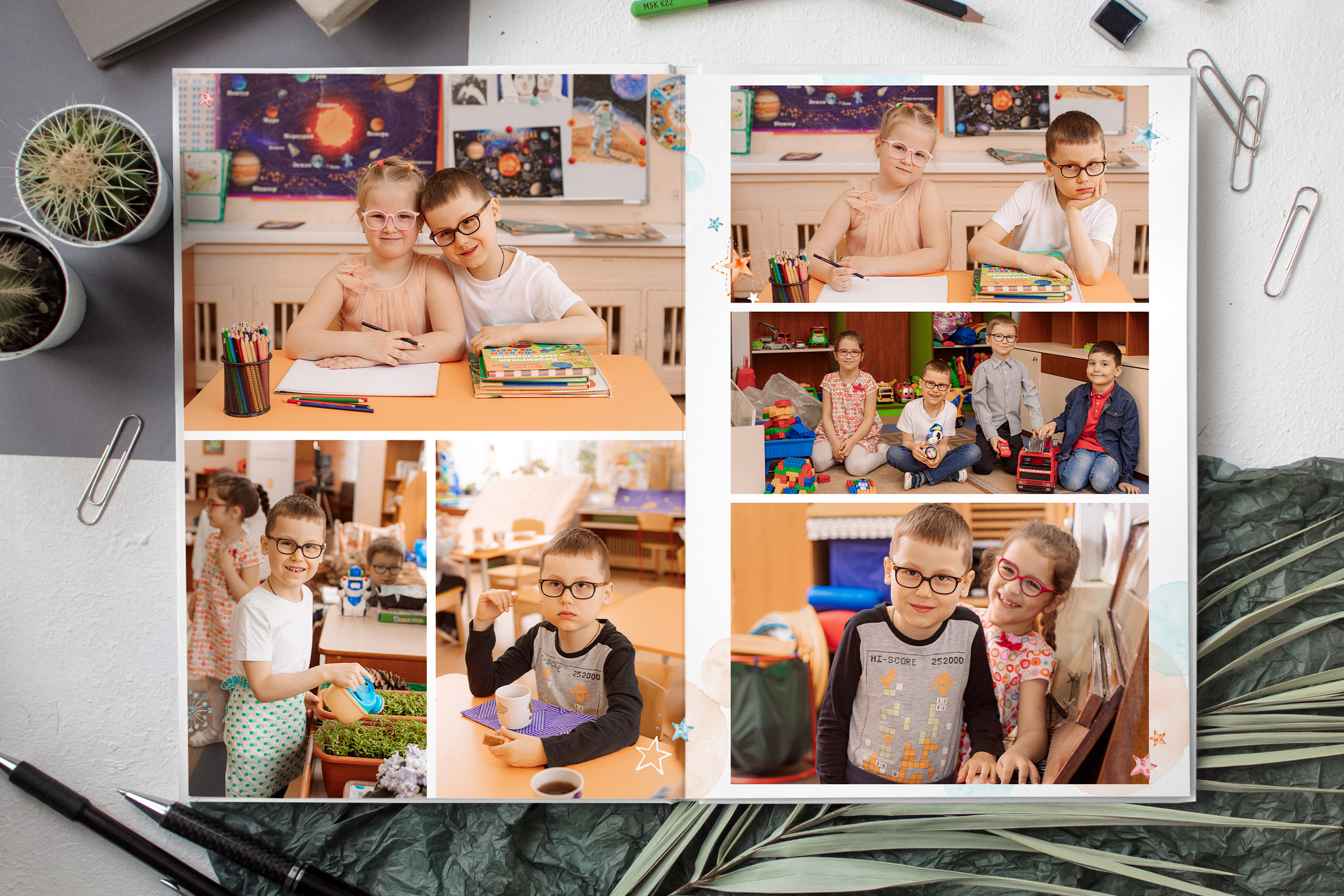 Выпускные альбомы для детского сада. Семейный и детский фотограф в Туле