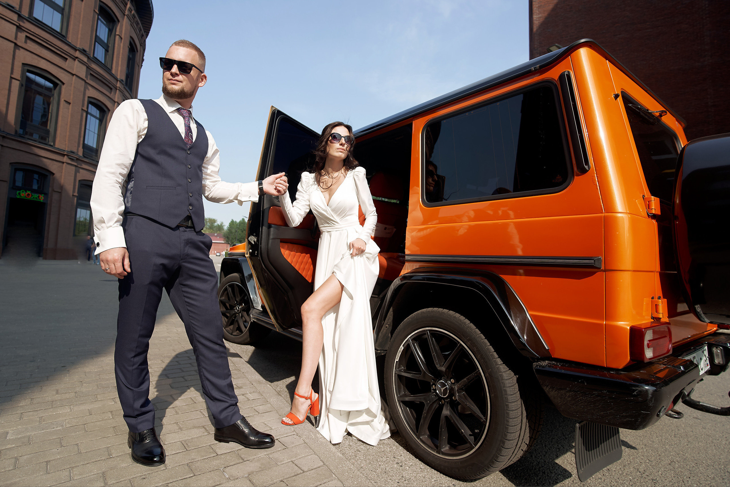 Необычное утро невесты и жениха в готическом стиле. Фотограф в Москве Сергей Гаварос