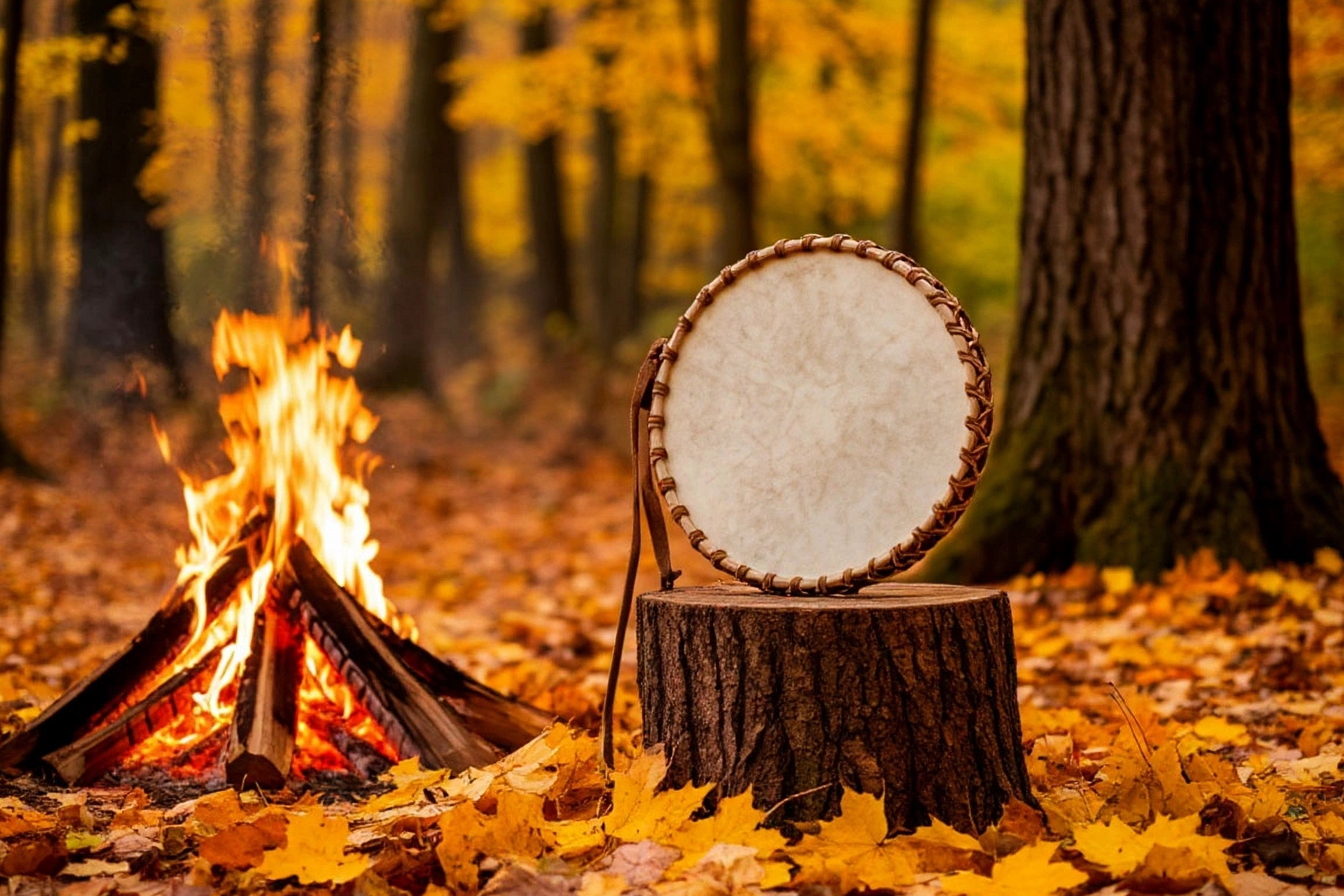 With a Shamanic Drum on the Waves