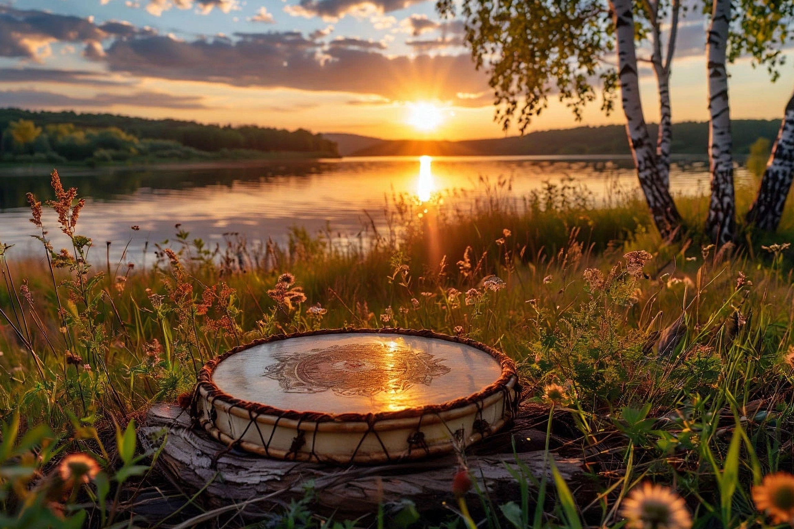 With a Shamanic Drum on the Waves