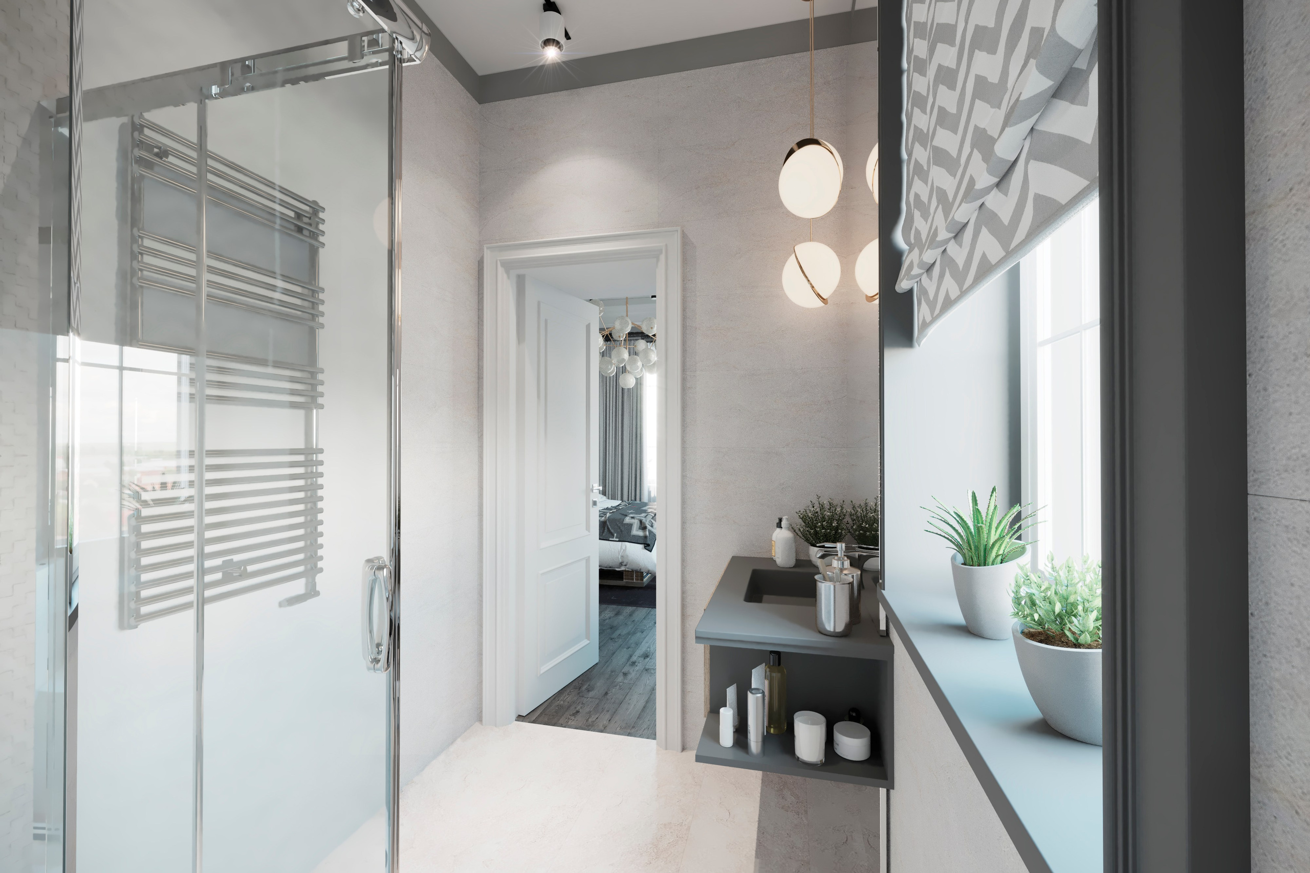 Интерьер частного дома в Горячем Ключе — Полный дизайн-проект. 3Д Визуализация Интерьера и Архитектуры