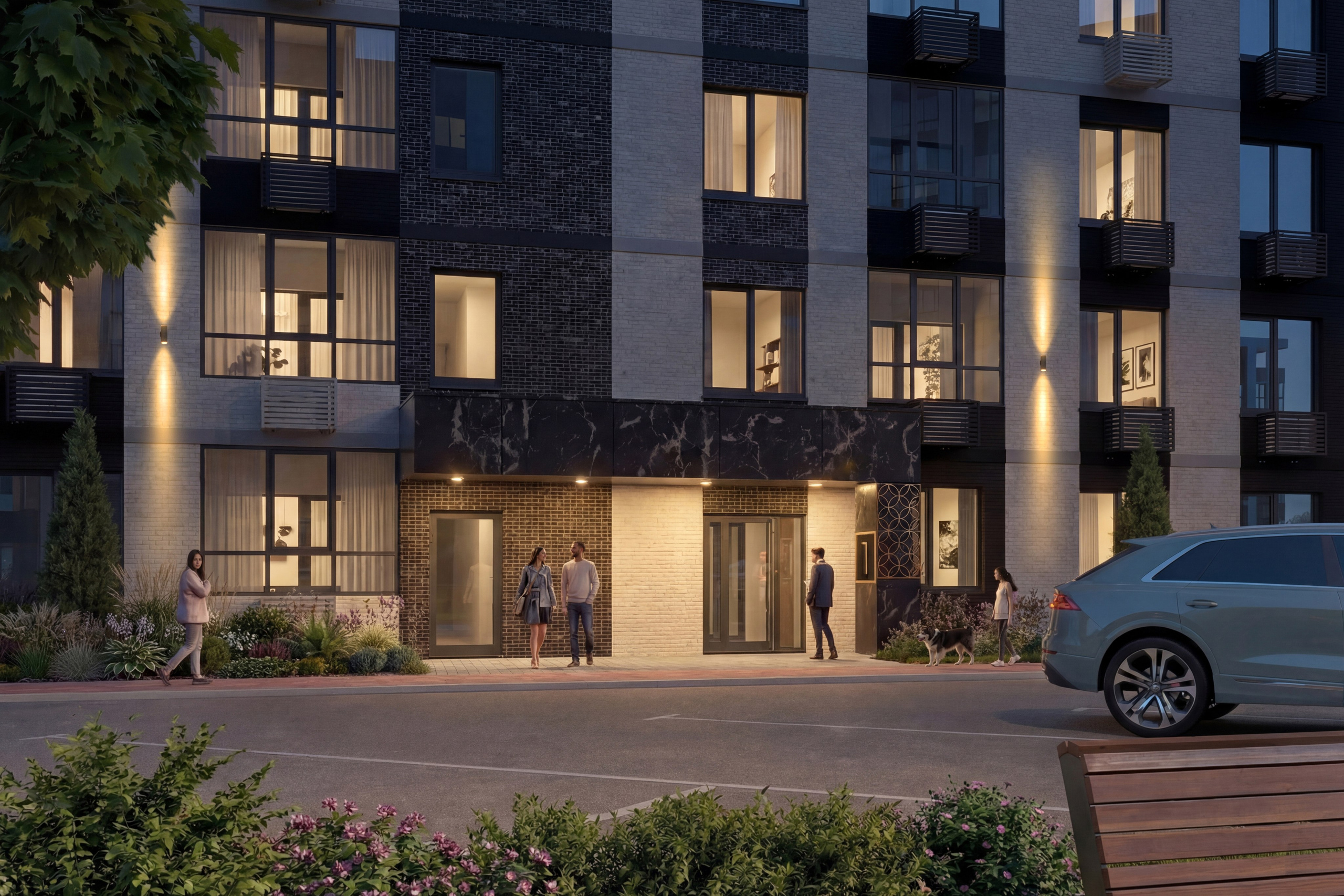 3D визуализация жилого комплекса в Майкопе — архитектурные рендеры и анимация | baxx.pro. 3Д Визуализация Интерьера и Архитектуры