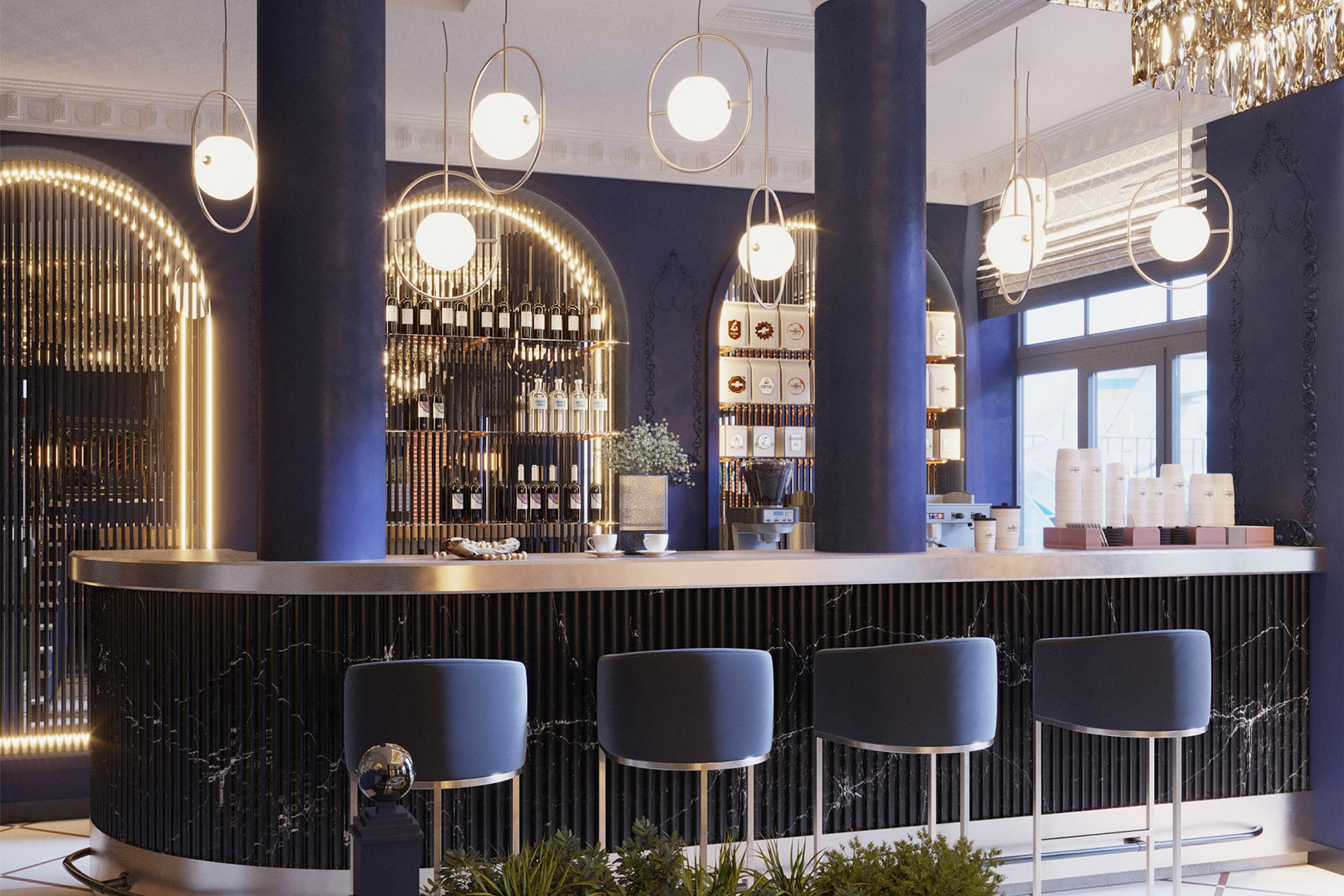 Restaurant Renovation — Modern Classic Interior Visualization. 3D INTERIOR AND ARCHITECTURE VISUALIZATION