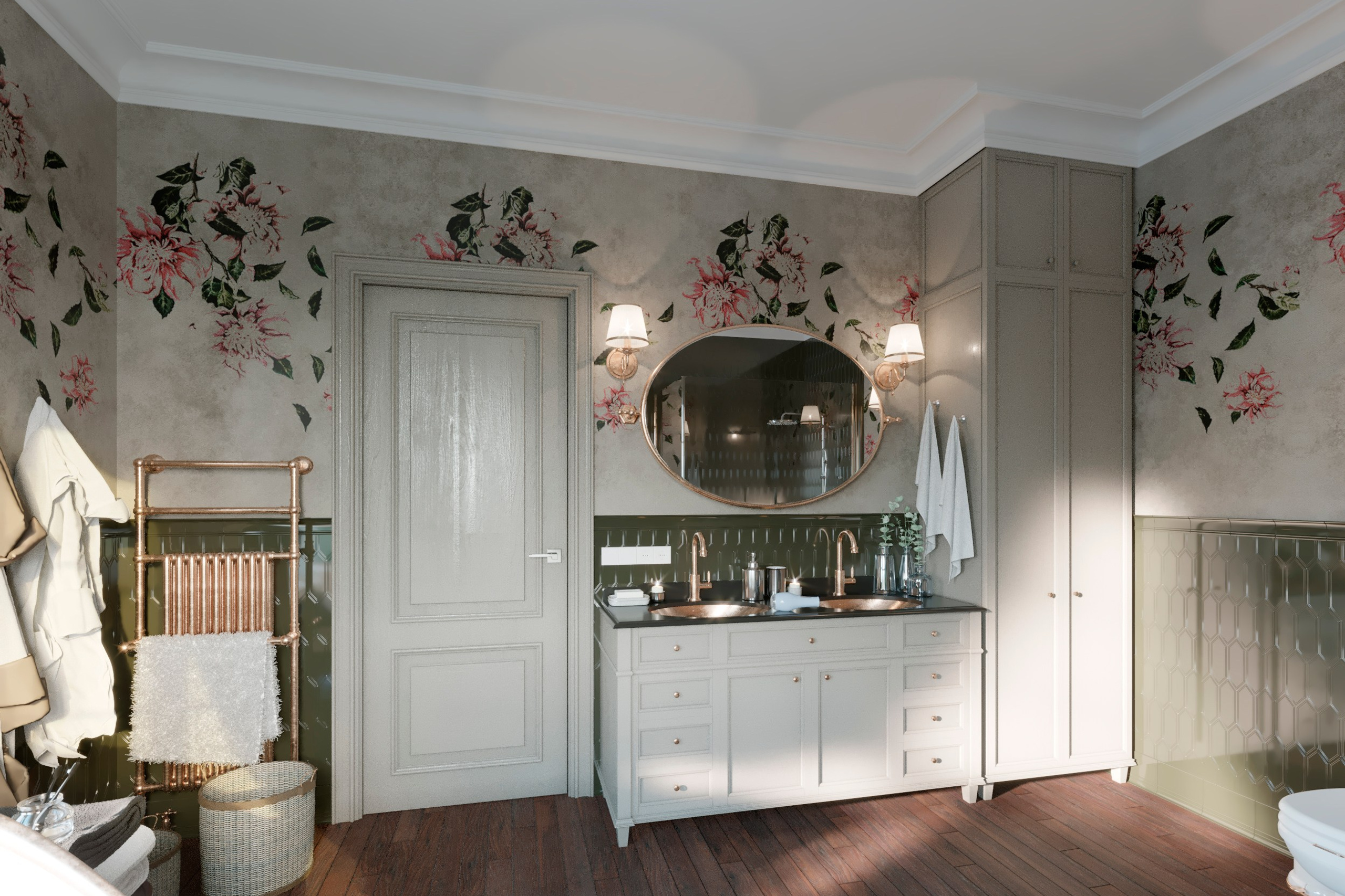 Интерьер частного дома в Горячем Ключе — Полный дизайн-проект. 3Д Визуализация Интерьера и Архитектуры