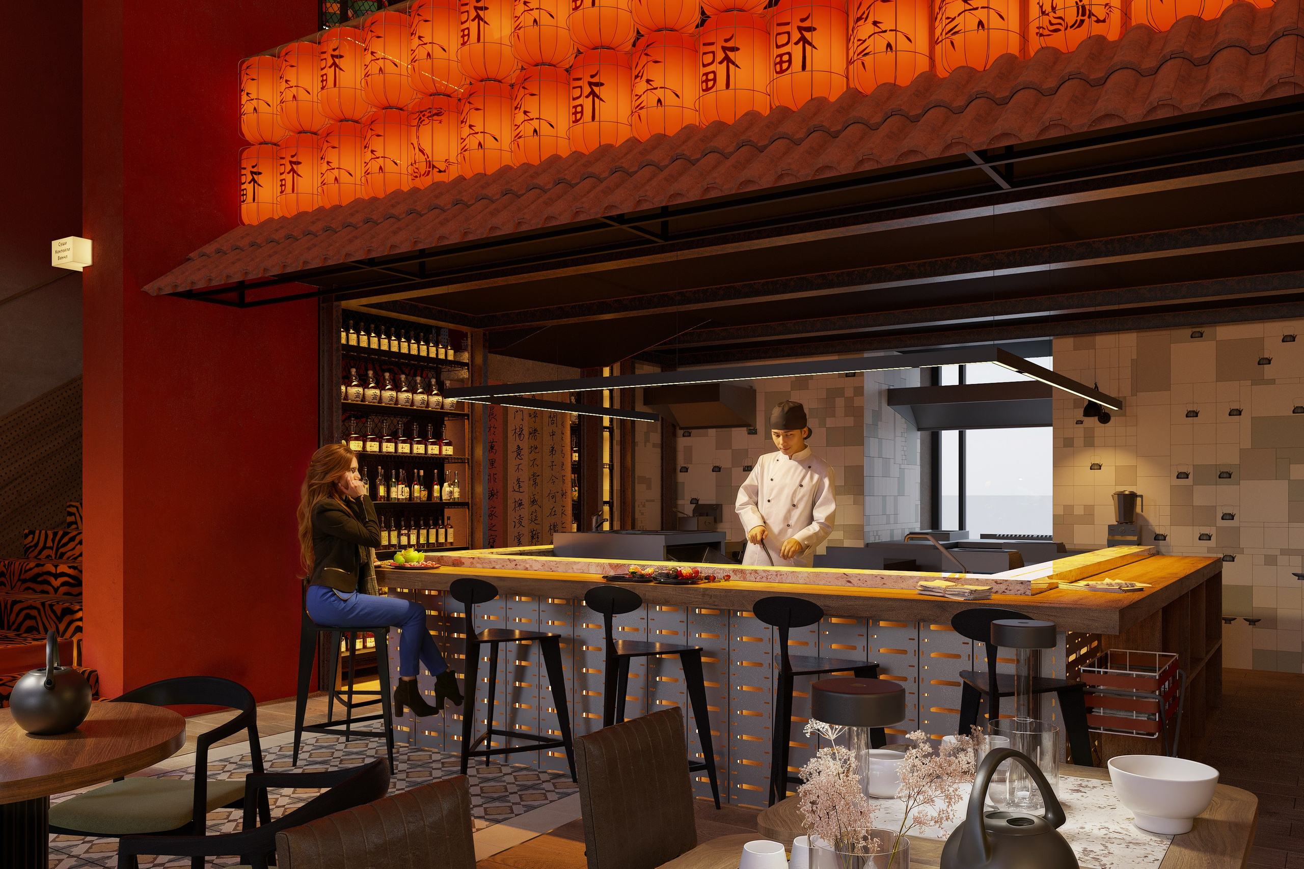 Ресторан «РУСАЛОЧКА». 3Д Визуализация Интерьера и Архитектуры