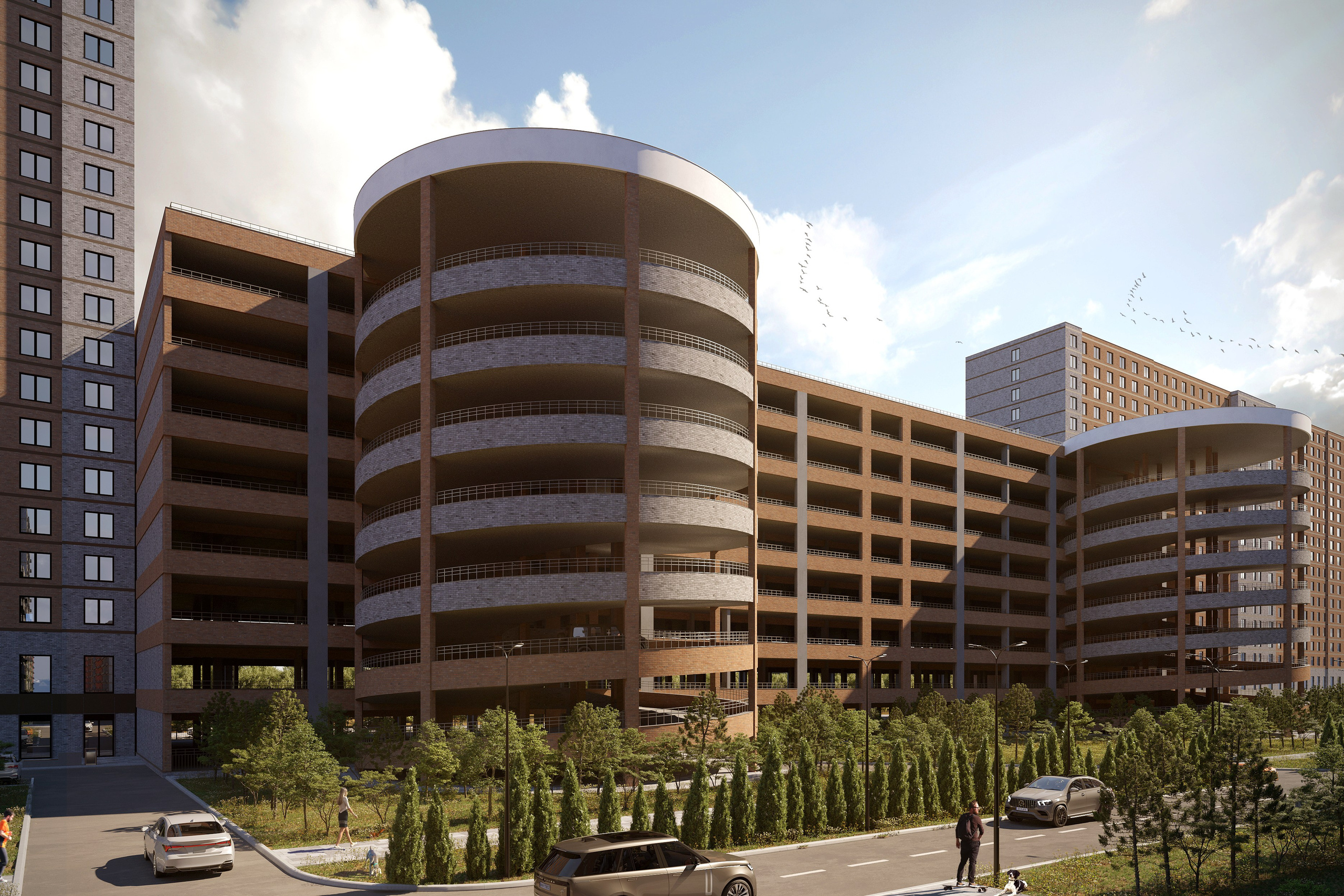 Жилой комплекс в Краснодаре — визуализация современной архитектуры. 3Д Визуализация Интерьера и Архитектуры