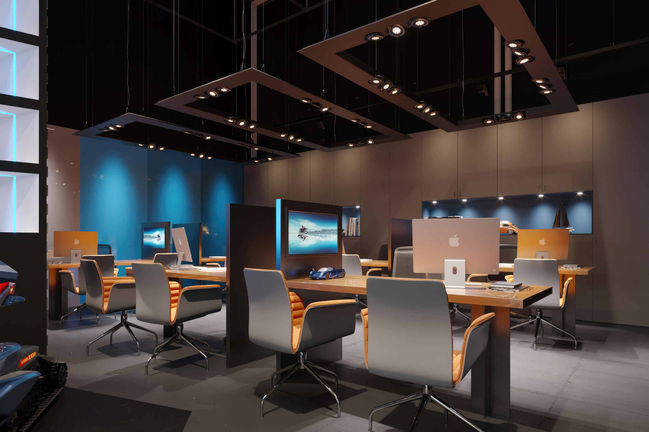 Motorbike Showroom Design Project — Bold and Modern Retail Space. 3D INTERIOR AND ARCHITECTURE VISUALIZATION