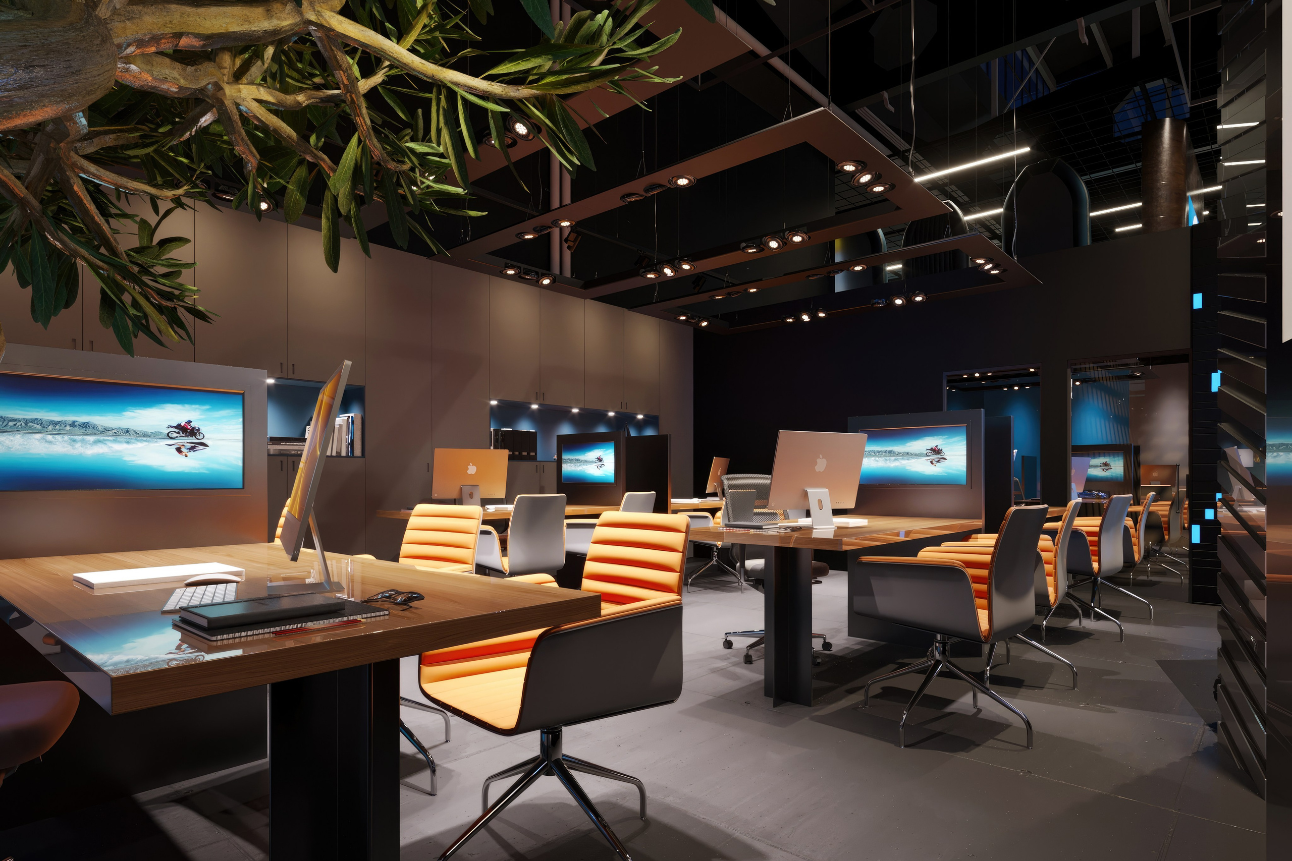 Motorbike Showroom Design Project — Bold and Modern Retail Space. 3D INTERIOR AND ARCHITECTURE VISUALIZATION