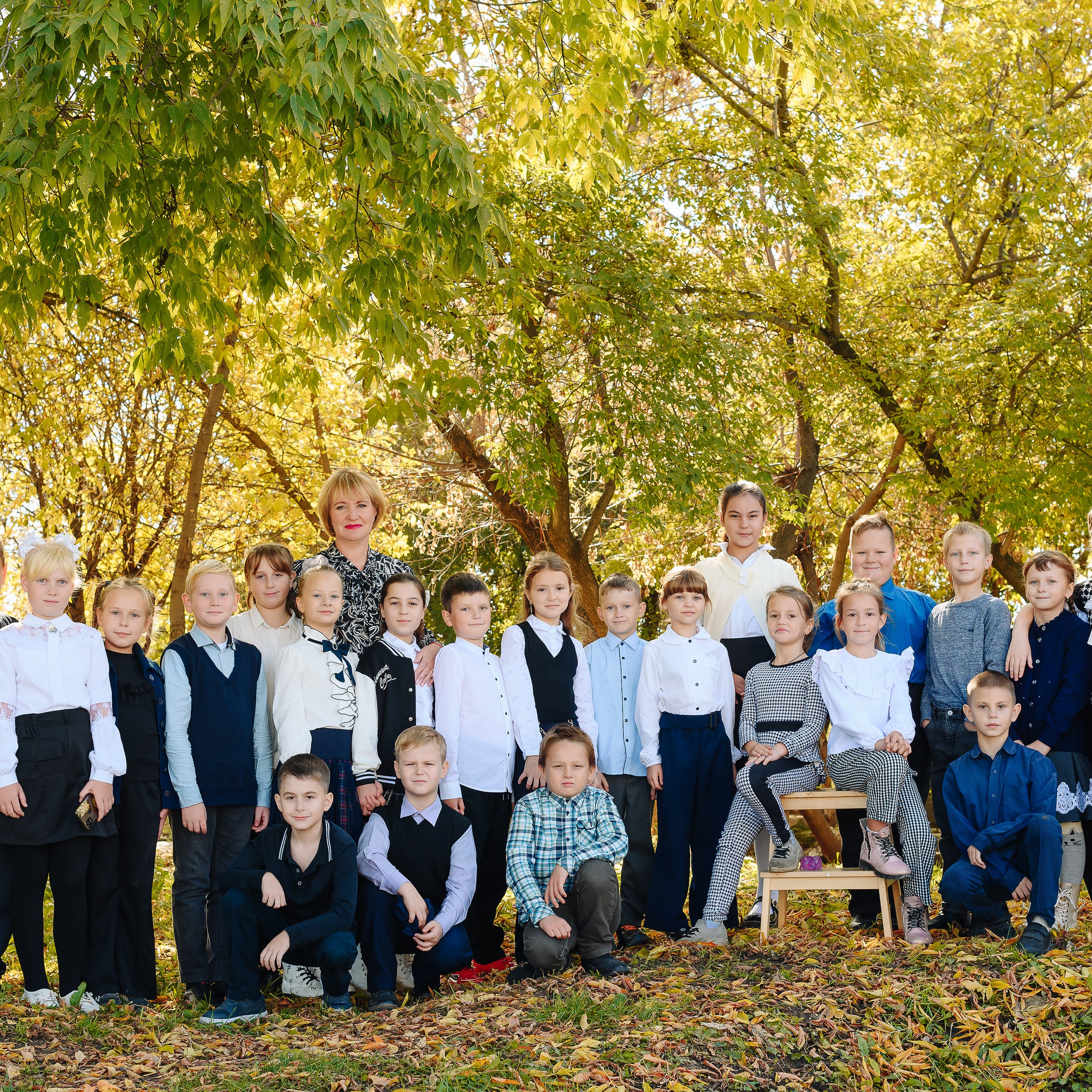 3 класс в парке