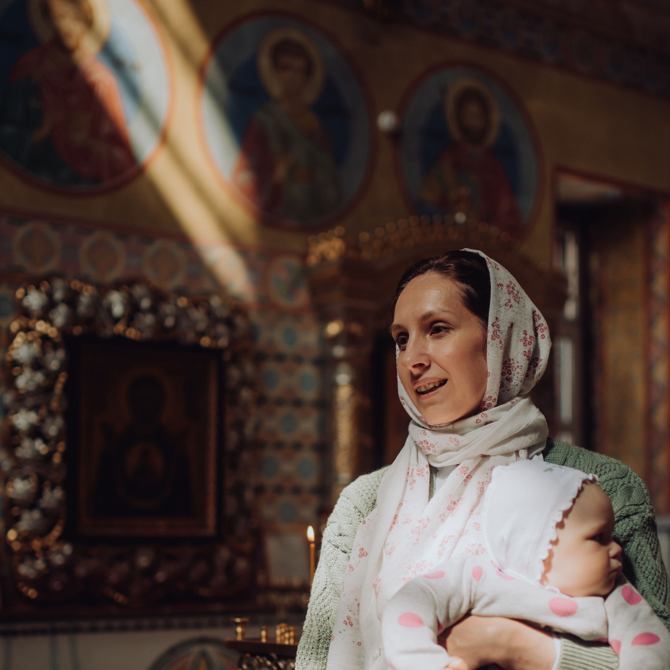 Съемка крещения